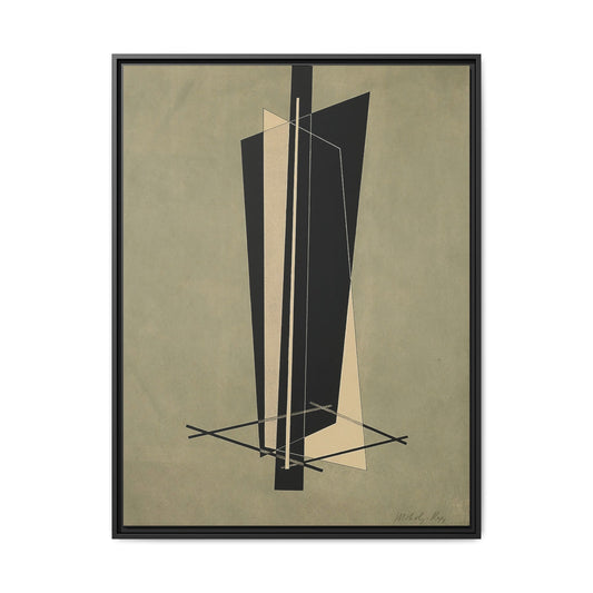 Kestnermappe - Komposition - One Plate P. 123 (1922-23) by László Moholy-Nagy / Toile encadrée sur caisse américaine