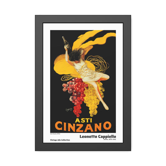 Asti Cinzano (1910) by Leonetto Cappiello / Affiche Encadrée Série Vintage Ads Collection