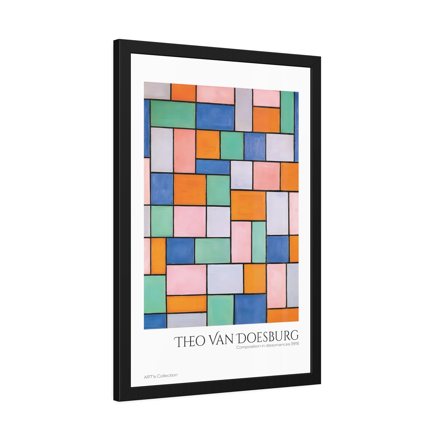 Composition in dissonances (1919) by Theo Van Doesburg / Affiche Encadrée série ART's Collection