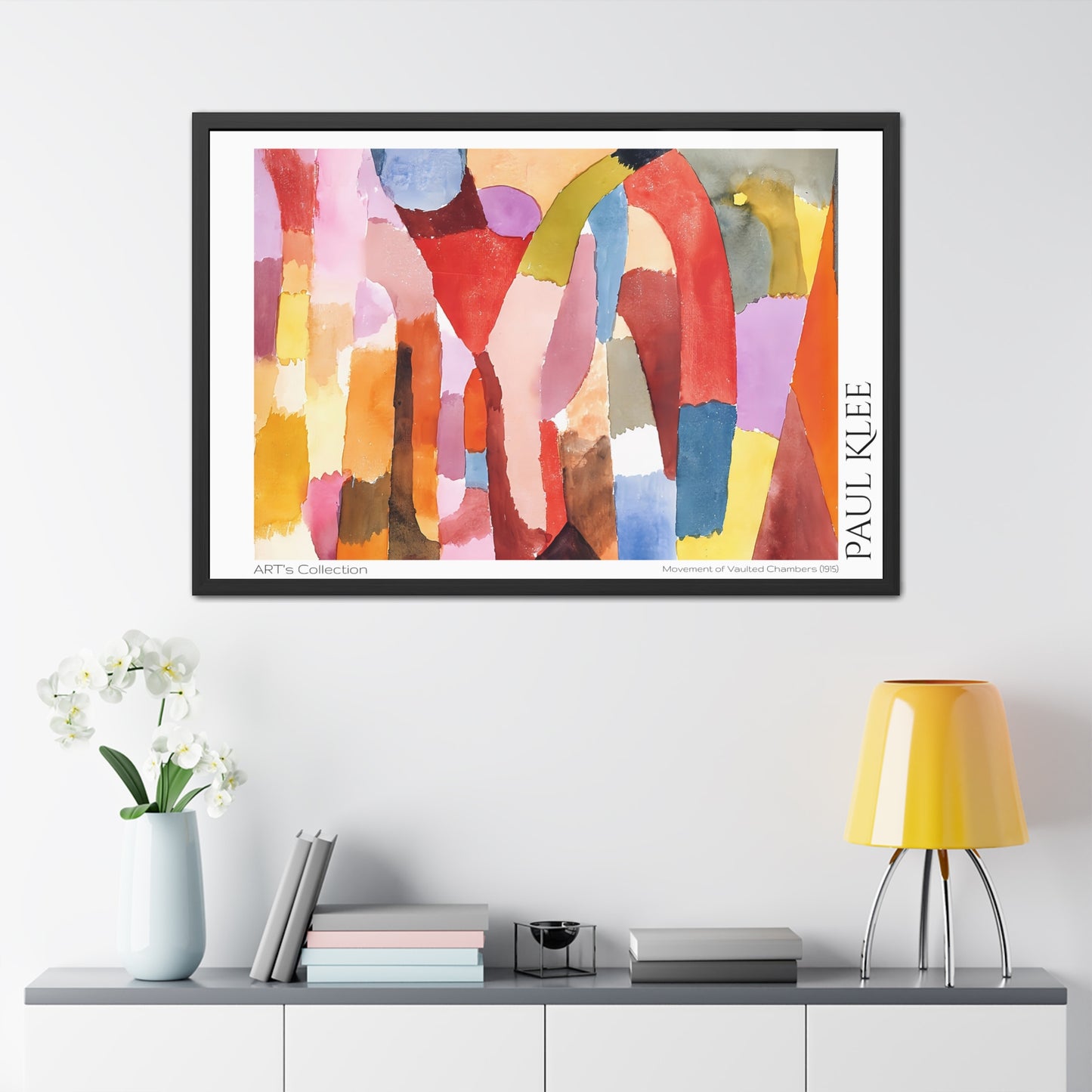 Movement of Vaulted Chambers (1915) by Paul Klee / Affiche Encadrée série ART's Collection