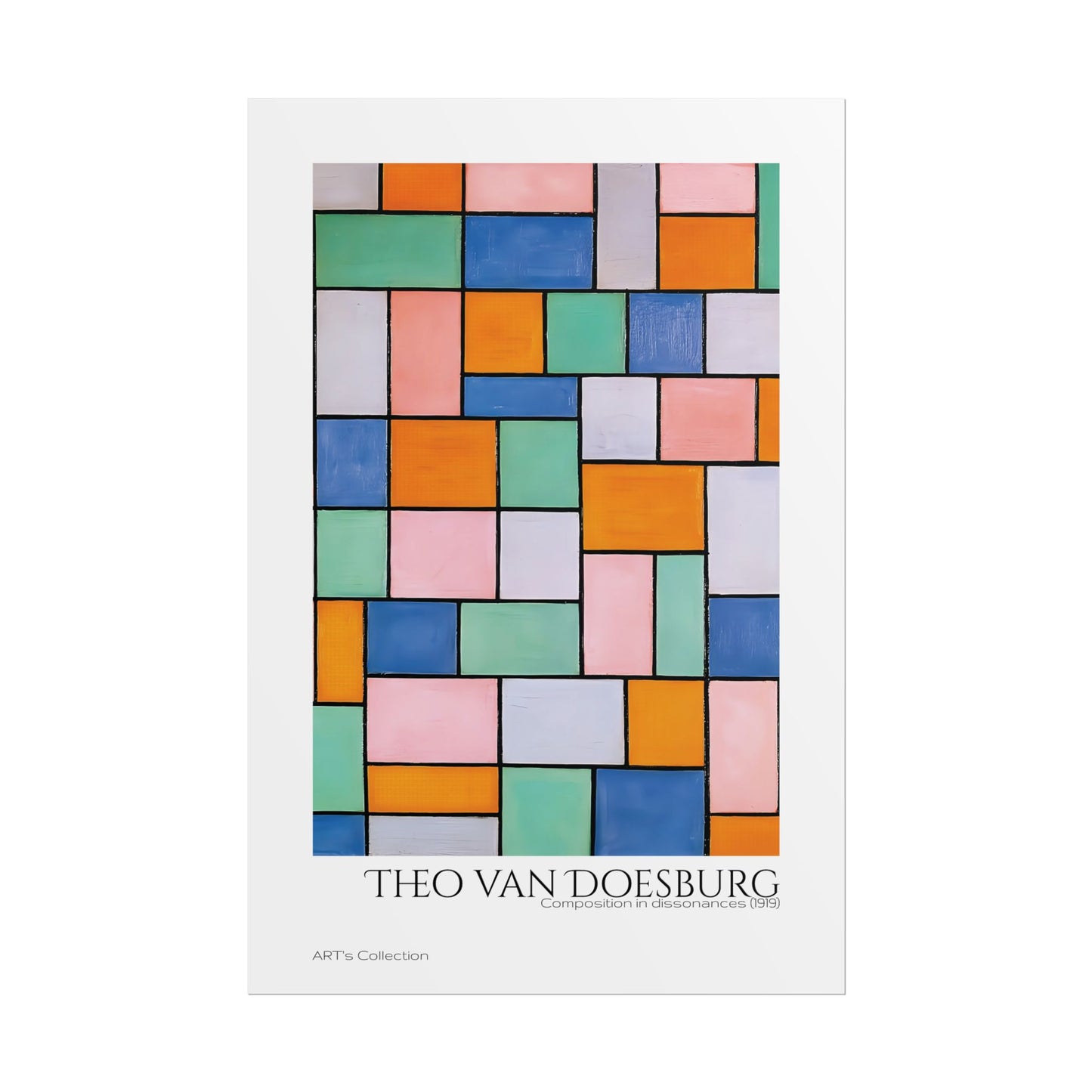 Composition in dissonances (1919) by Theo van Doesburg / Affiche imprimée - Série ART's Collection