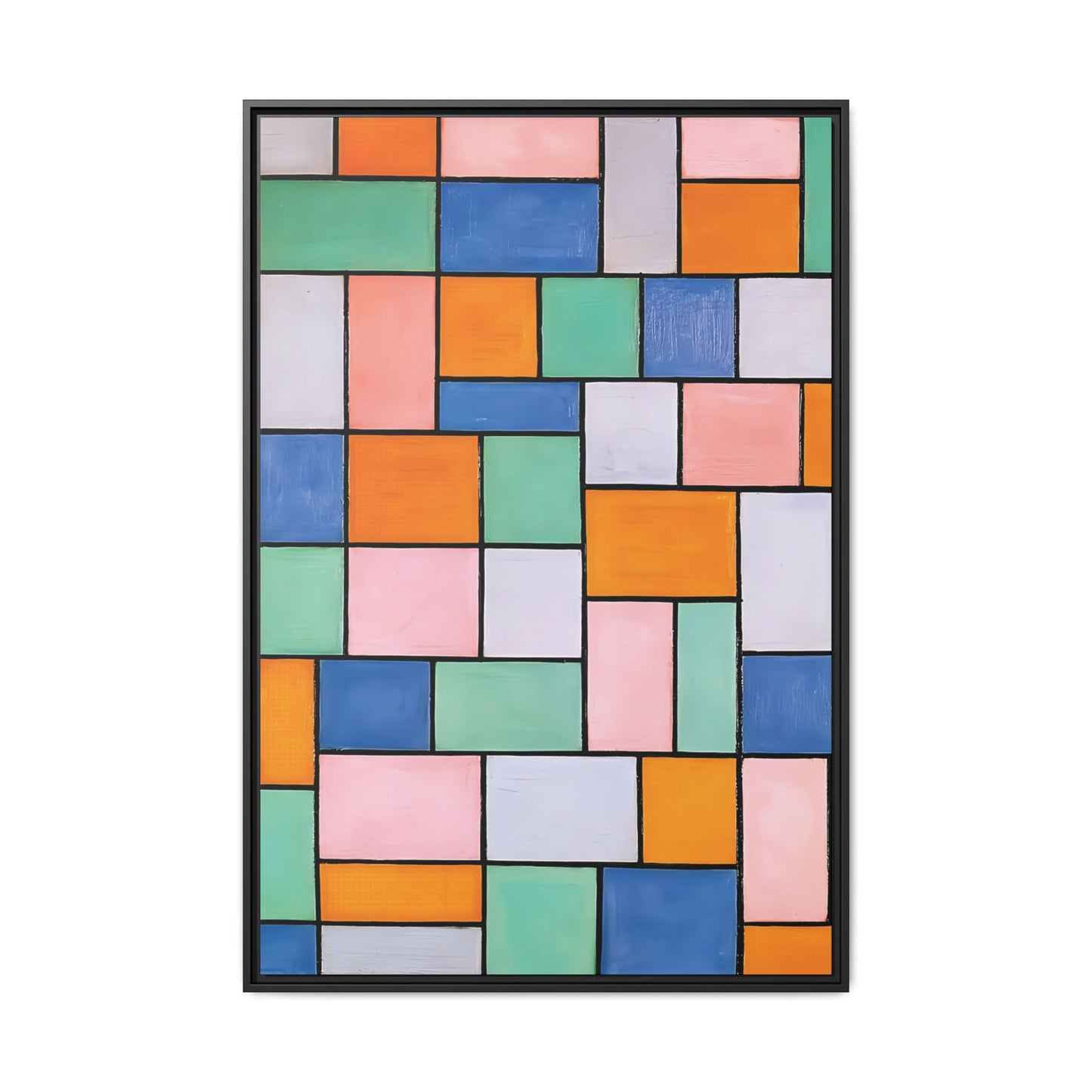 Composition in dissonances (1919) by Theo van Doesburg / Toile encadrée sur caisse américaine