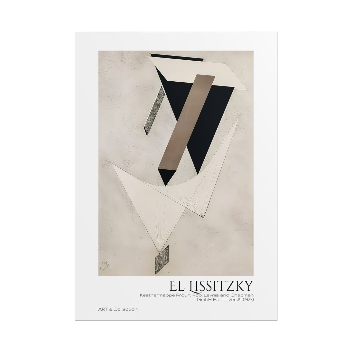 Kestnermappe Proun, Rob. Levnis and Chapman GmbH Hannover #4 (1923) by El Lissitzky / Affiche imprimée - Série ART's Collection