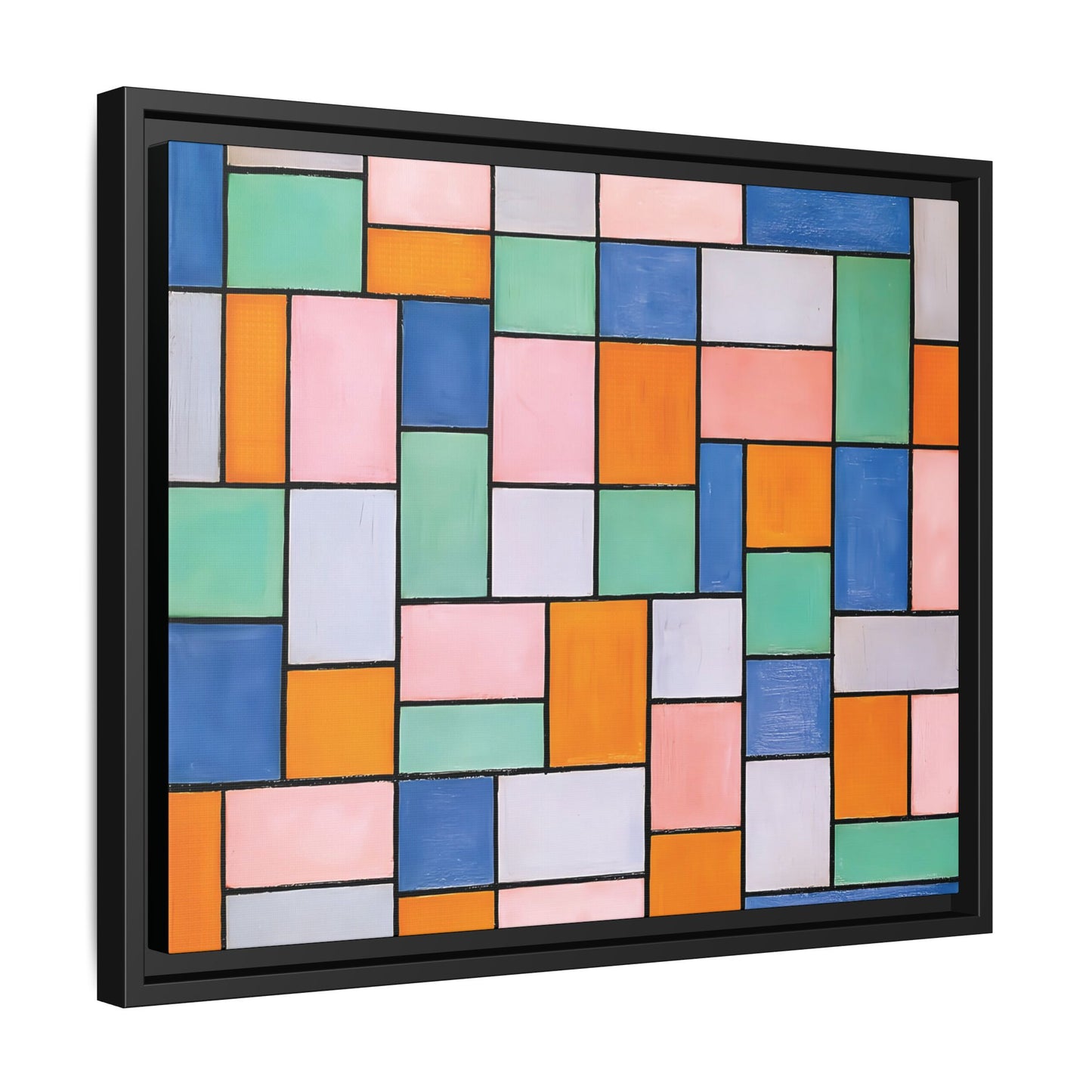 Composition in dissonances (1919) by Theo van Doesburg / Toile encadrée sur caisse américaine