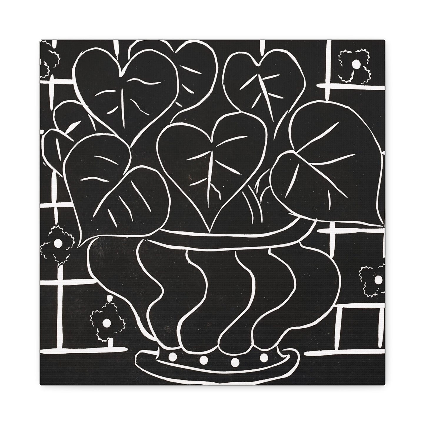 Corbeille de bégonias I (1938) by Henri Matisse / Reproduction Fine Art sur Toile / Large Epaisseur 3.2 cm - 1.25 inch