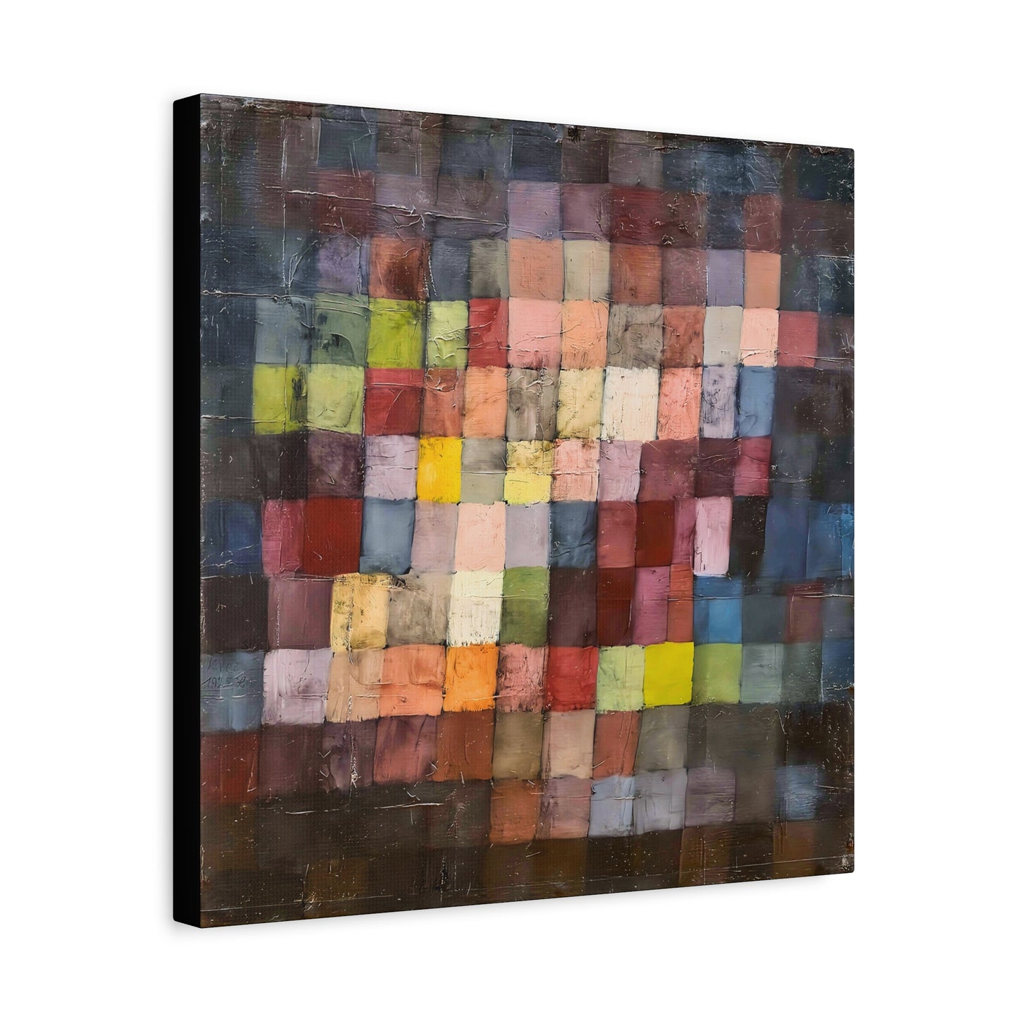 Ancient Sound (1925) by Paul Klee / Reproduction Fine Art sur Toile / Large Epaisseur 3.2 cm - 1.25 inch