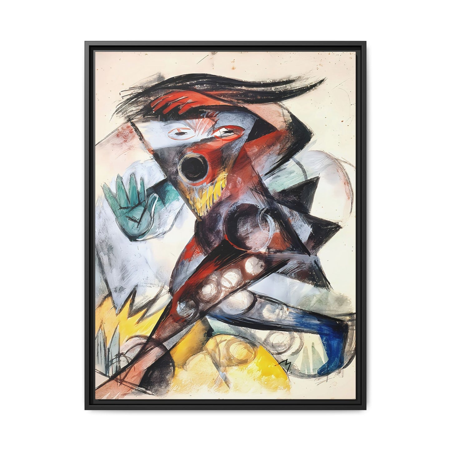 Caliban (1914) by Franz Marc / Toile encadrée sur caisse américaine