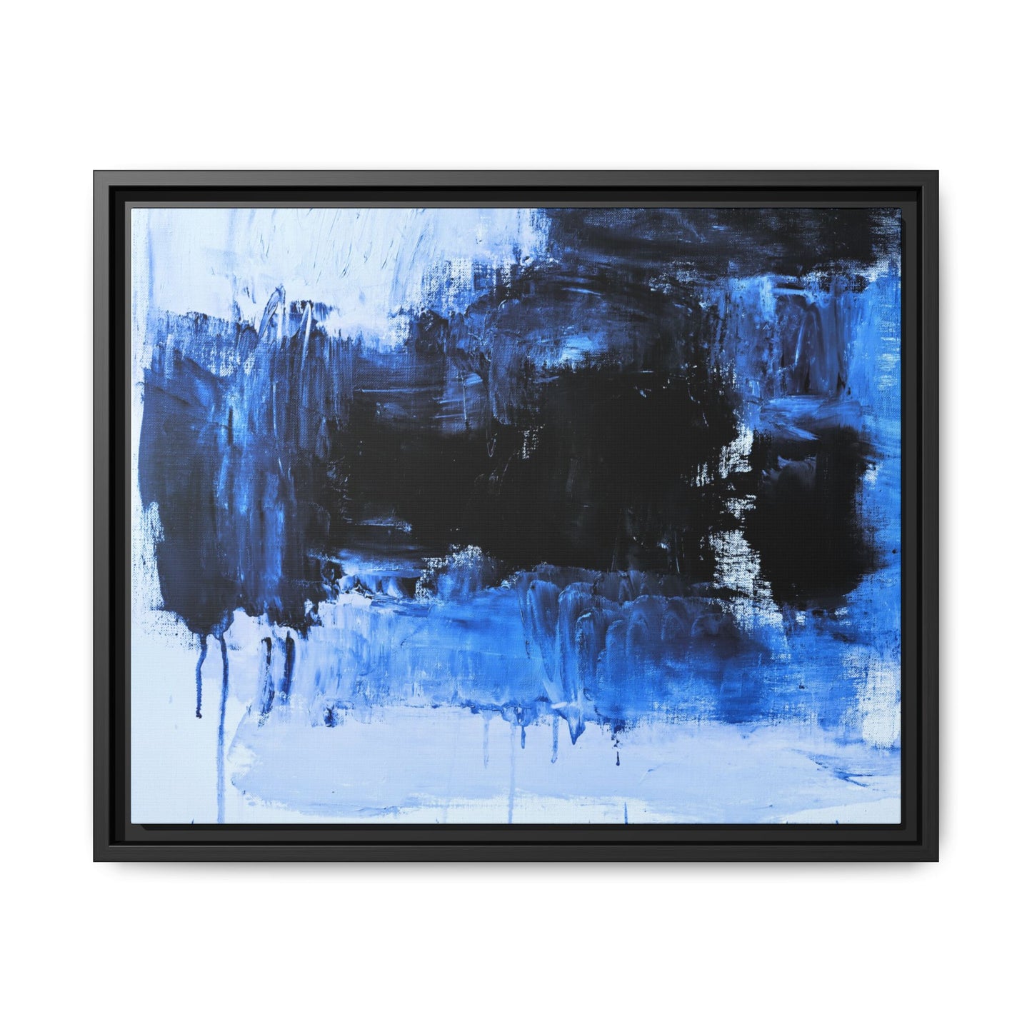 Tableau Beaux Arts Black Ocean "Série Sign Collections" / Toile encadrée sur caisse américaine
