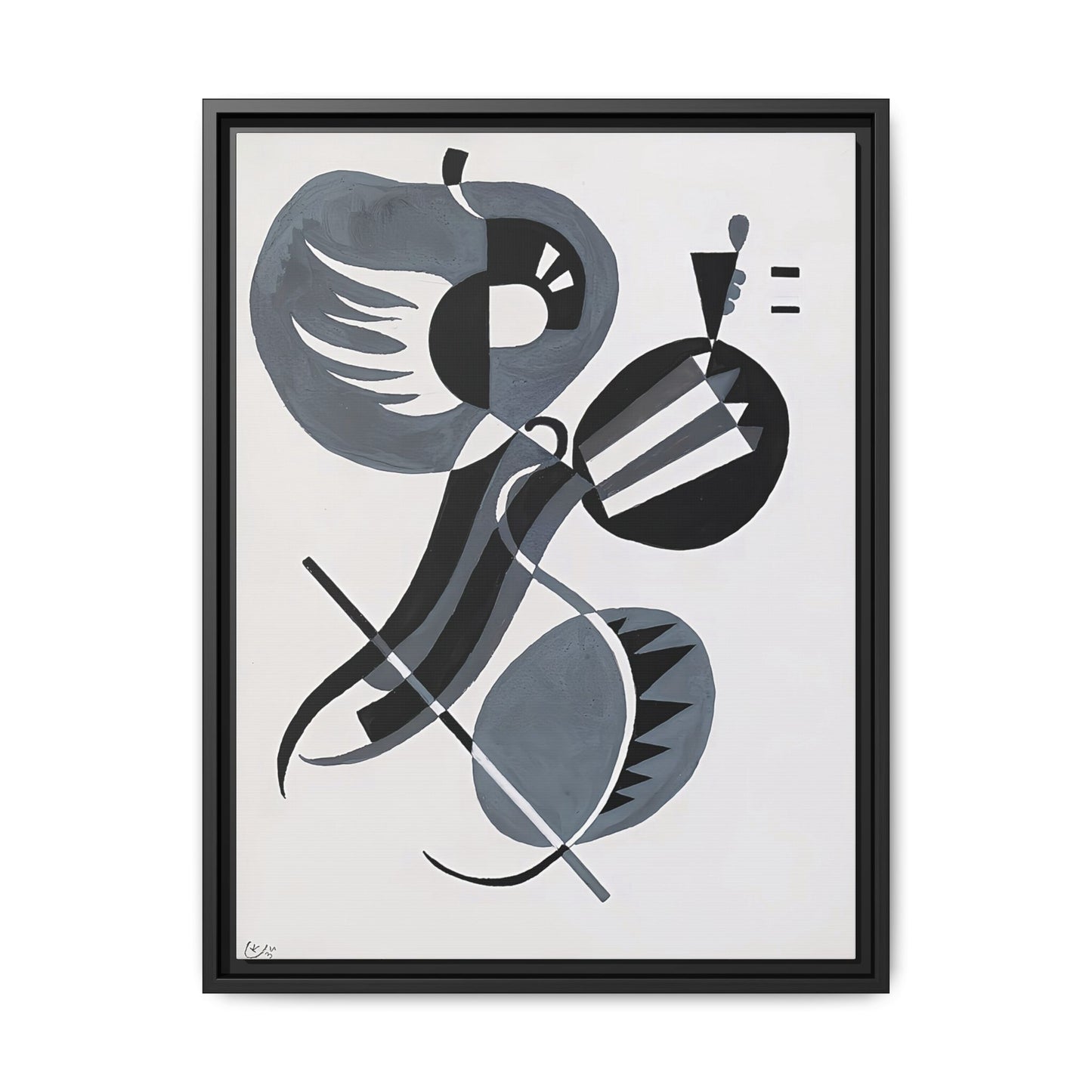 Wassily Kandinsky / No Title (1934) / Toile encadrée sur caisse américaine