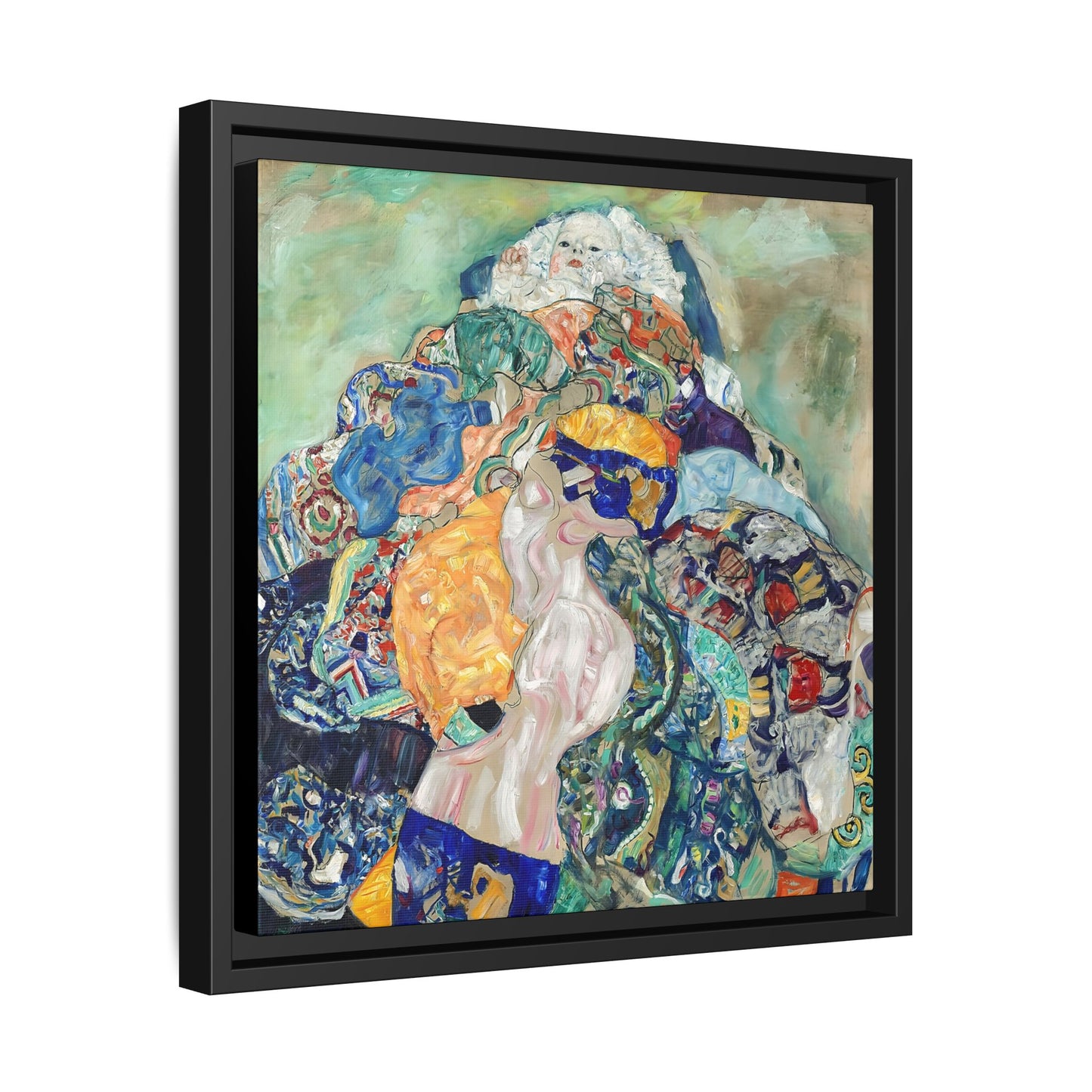 Baby (Cradle) (1917-1918) by Gustav Klimt / Toile encadrée sur caisse américaine