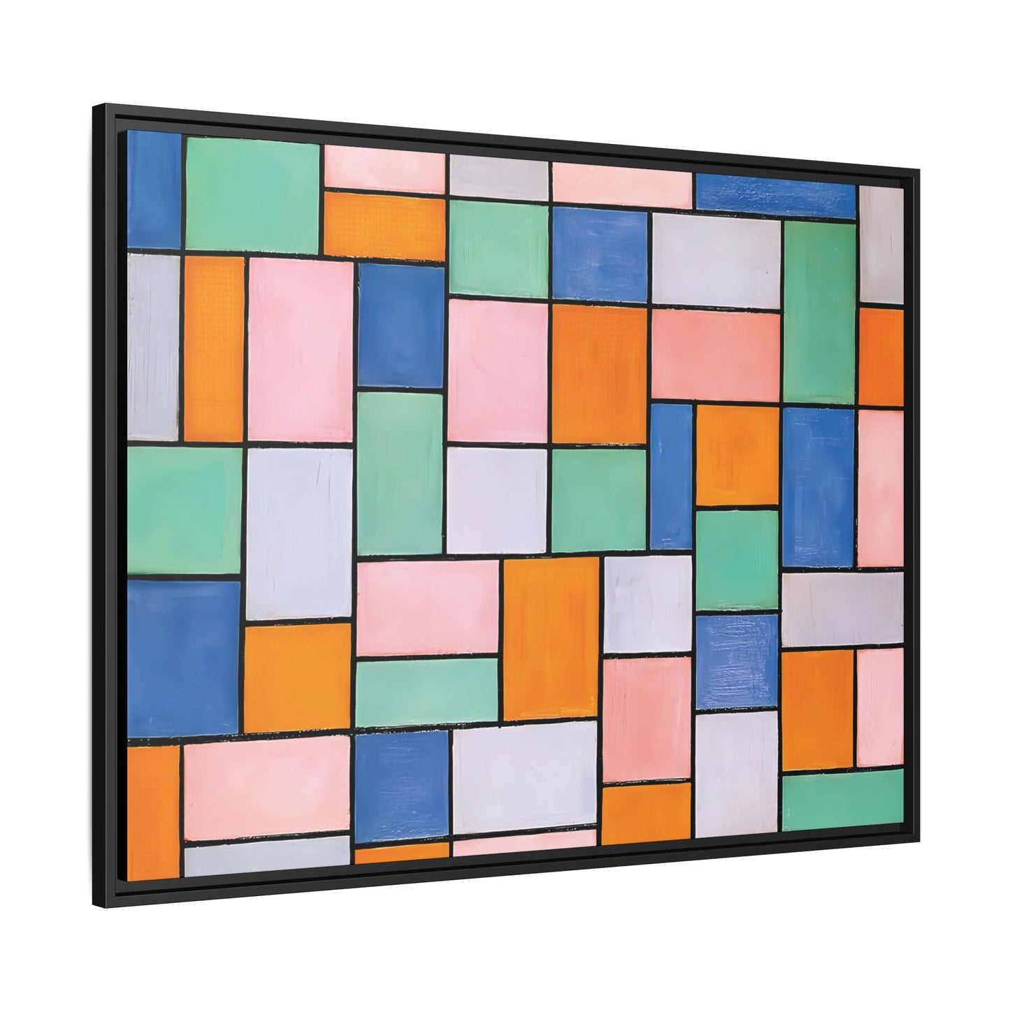 Composition in dissonances (1919) by Theo van Doesburg / Toile encadrée sur caisse américaine