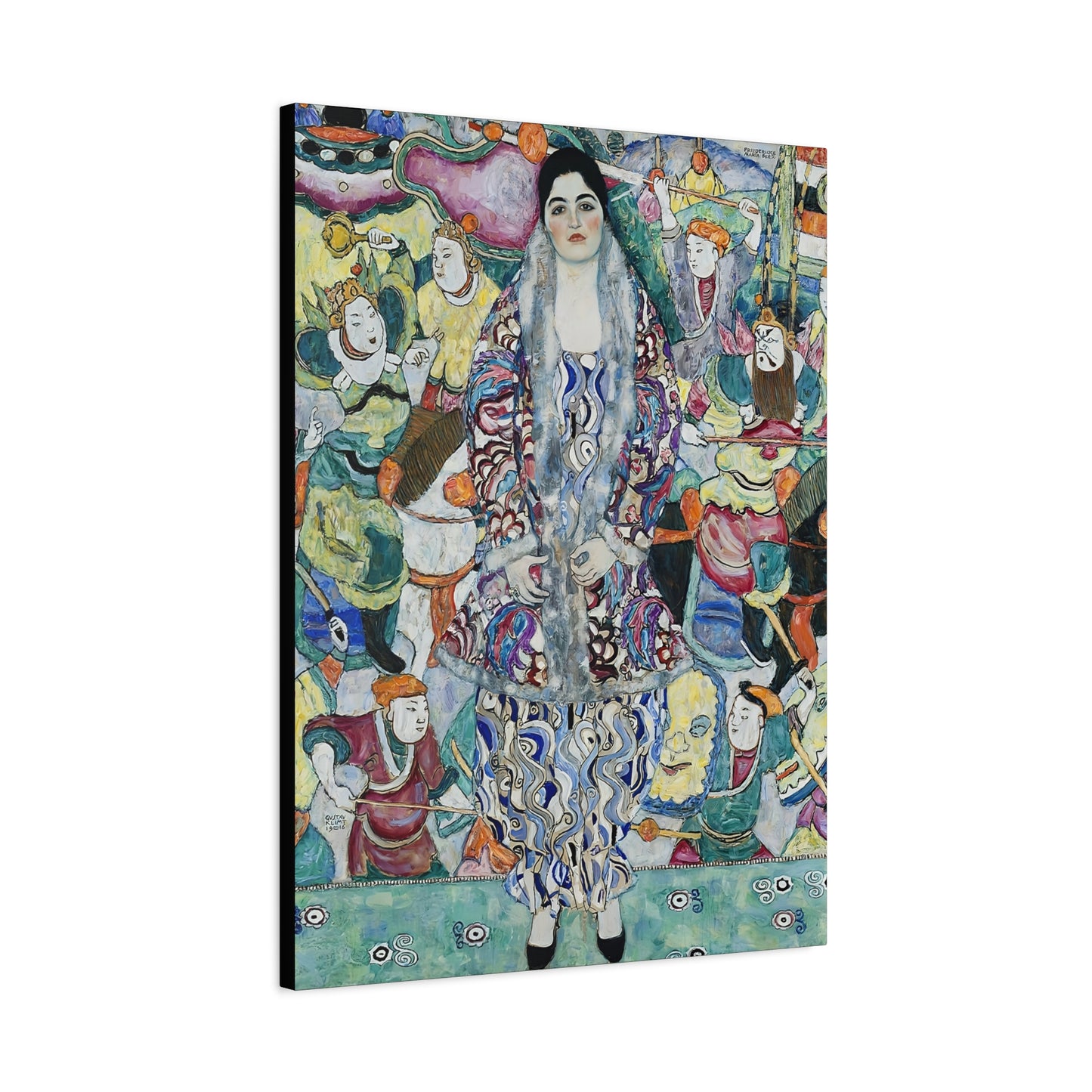Portrait of Friederike Maria Beer (1916) by Gustav Klimt / Reproduction Fine Art sur Toile / Epaisseur 3.2 cm - 1.25 inch