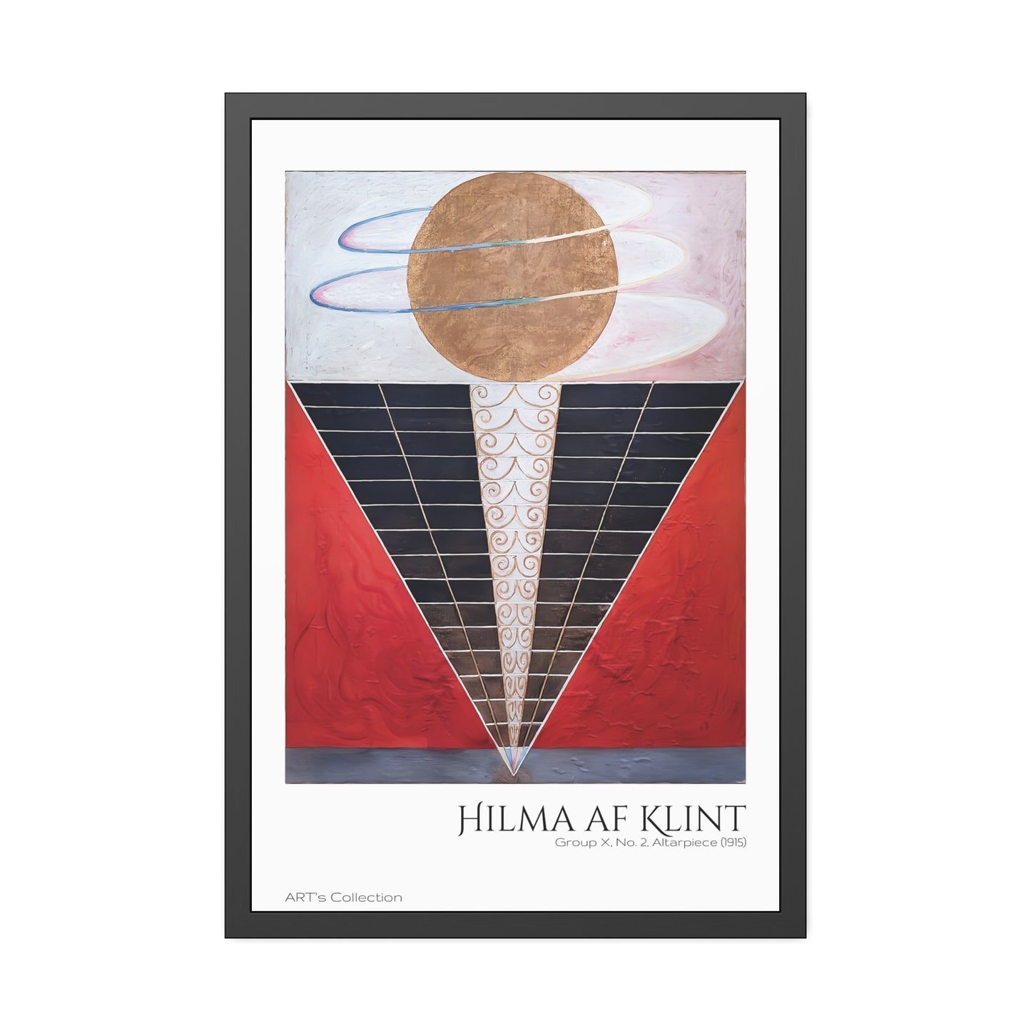 Group X No 2 Altarpiece (1915) by Hilma af Klint / Affiche Encadrée série ART's Collection