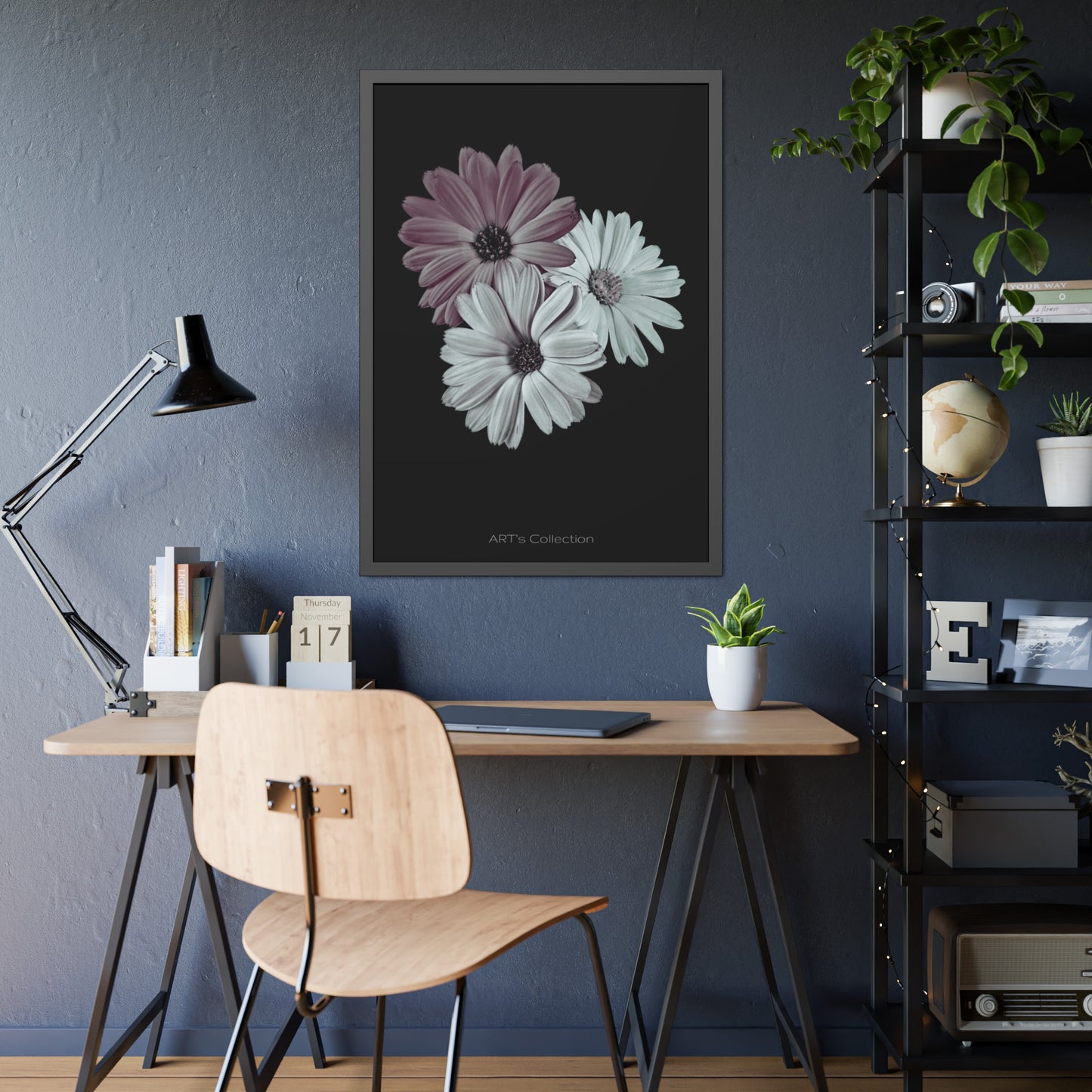 Collection Signature "FLORAL Numéro 5" sur Affiche Encadrée série ART's Collection