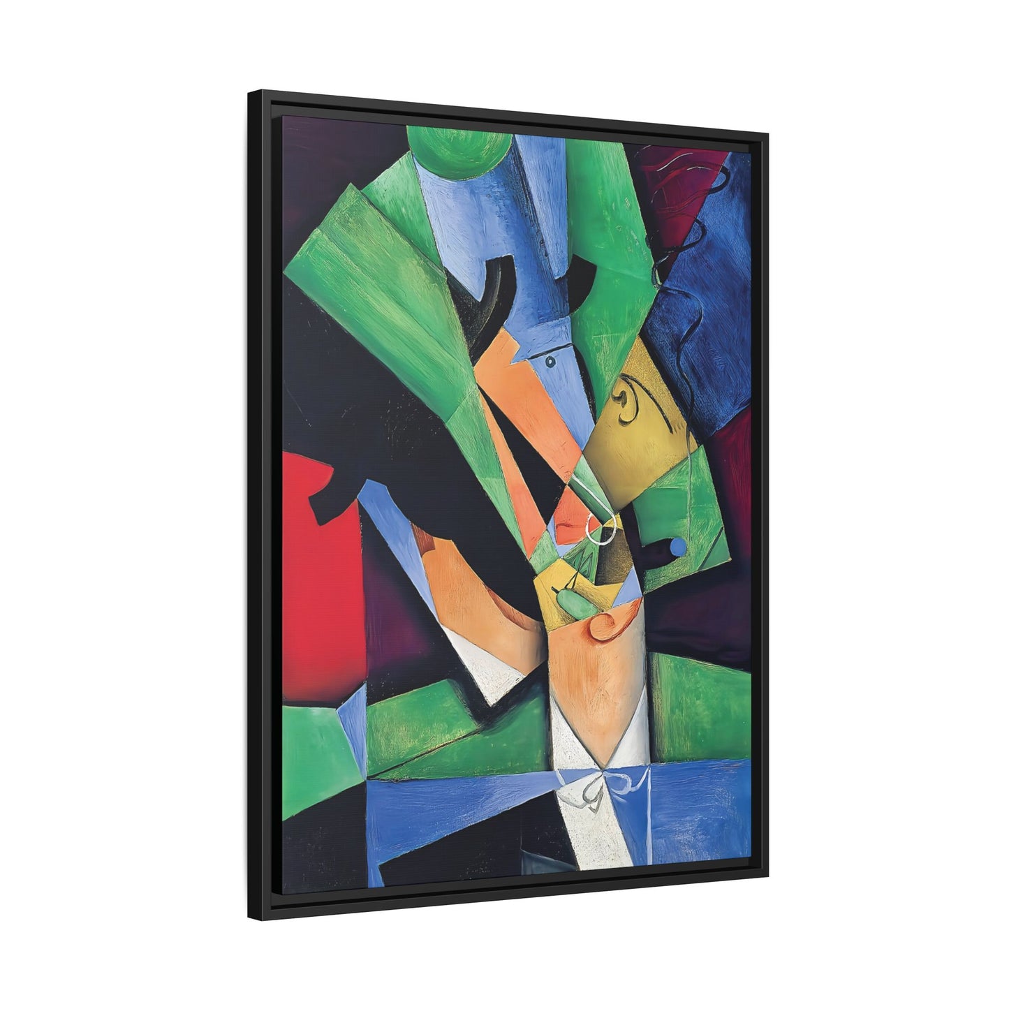 The Smoker (1913) by Juan Gris / Toile encadrée sur caisse américaine