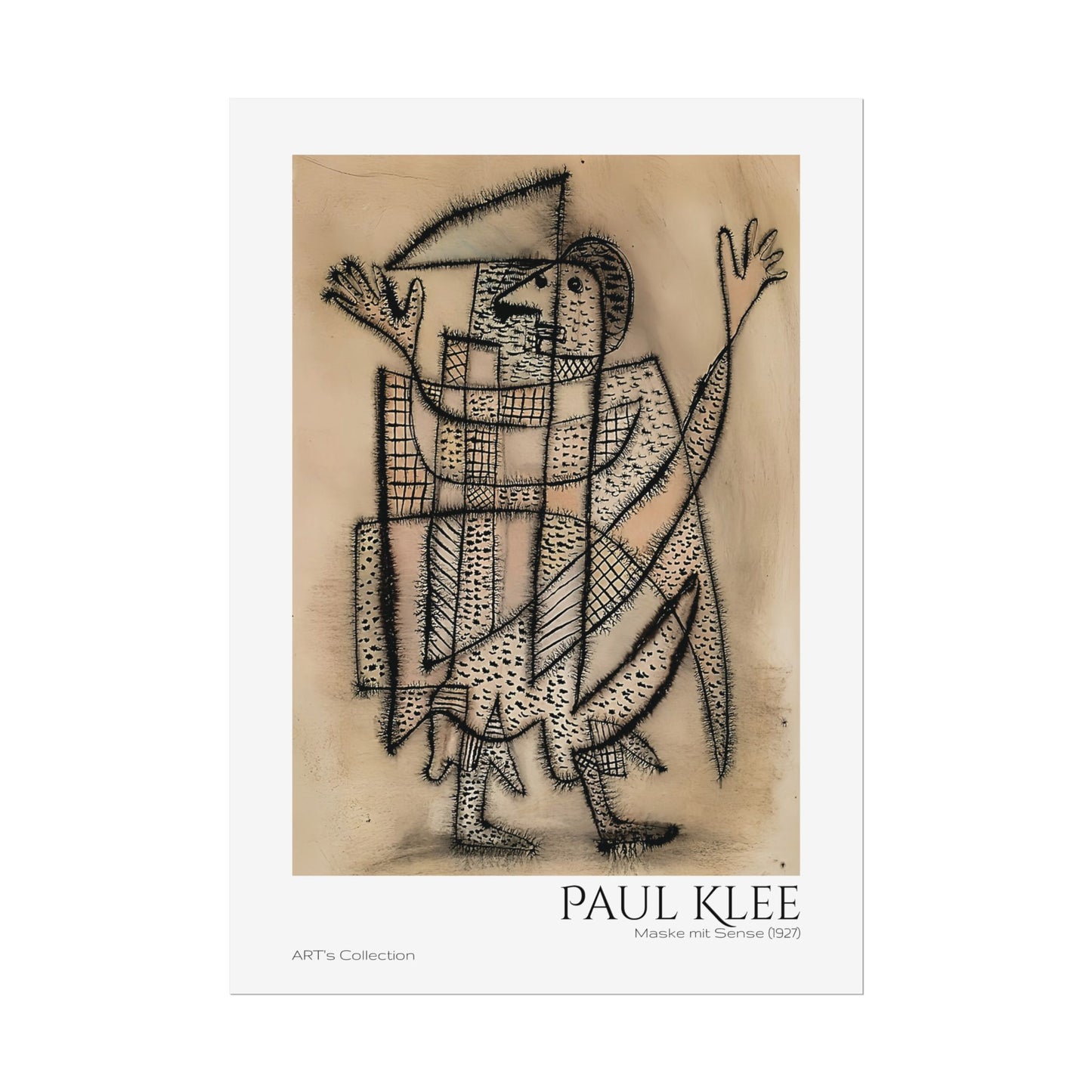 Maske mit Sense (1927) by Paul Klee / Affiche imprimée - Série ART's Collection