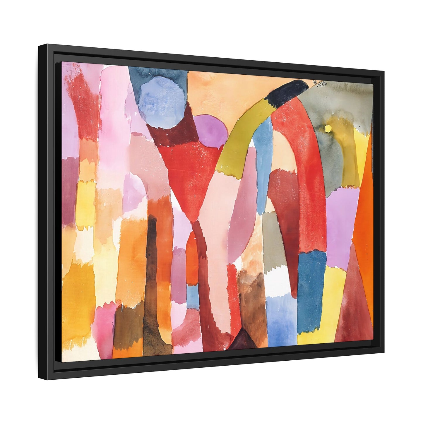 Movement of Vaulted Chambers (1915) by Paul Klee / Toile encadrée sur caisse américaine
