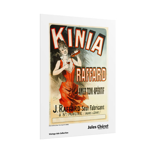 Kinia Raffard, Amer Toni-Aperitif (1888) by Jules Chéret / Affiche imprimée - Série Vintage Ads Collection