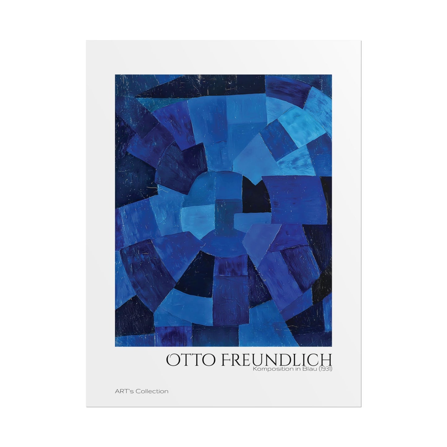 Komposition in Blau (1931) by Otto Freundlich / Affiche imprimée - Série ART's Collection