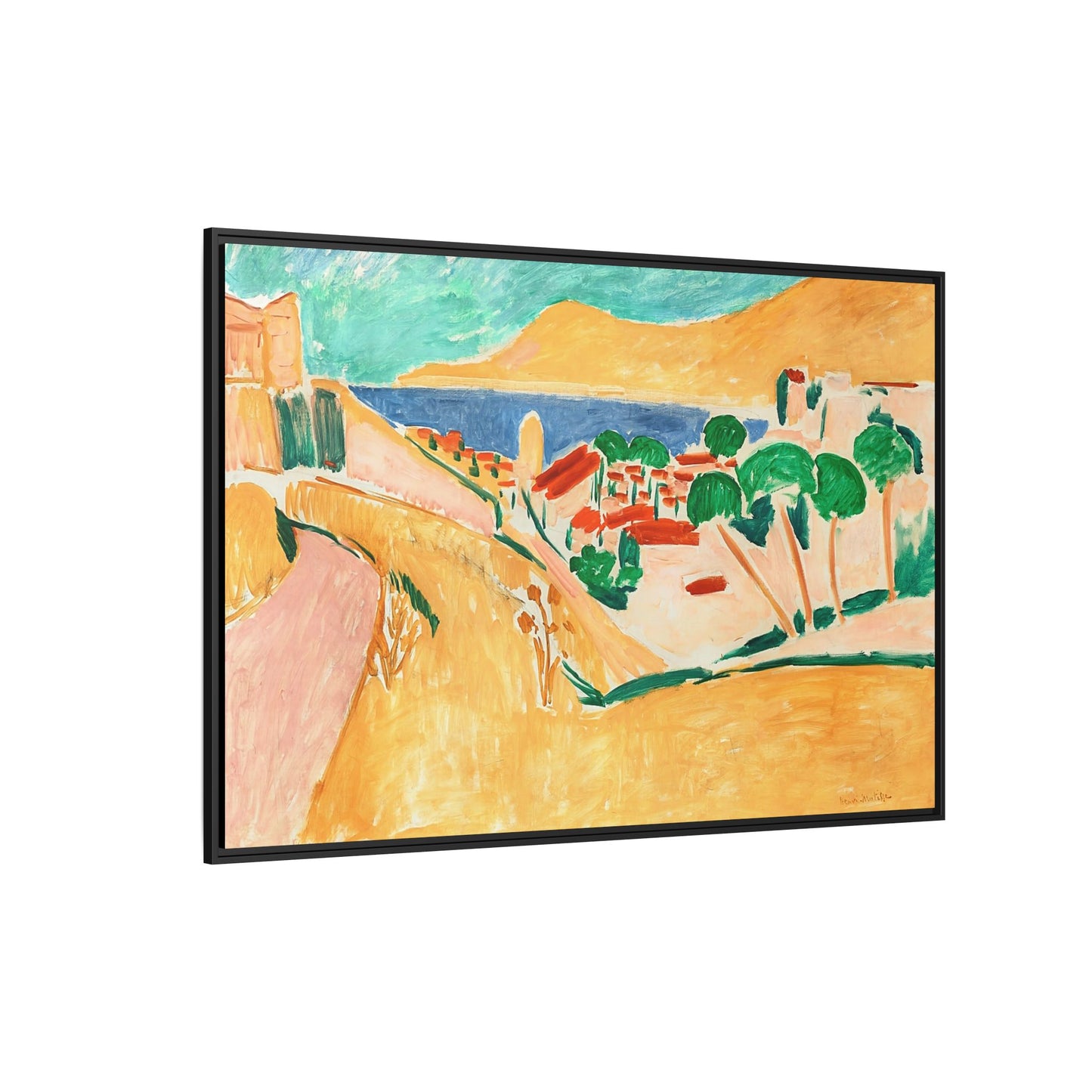 Collioure en août (autour de 1911) by Henri Matisse / Toile encadrée sur caisse américaine