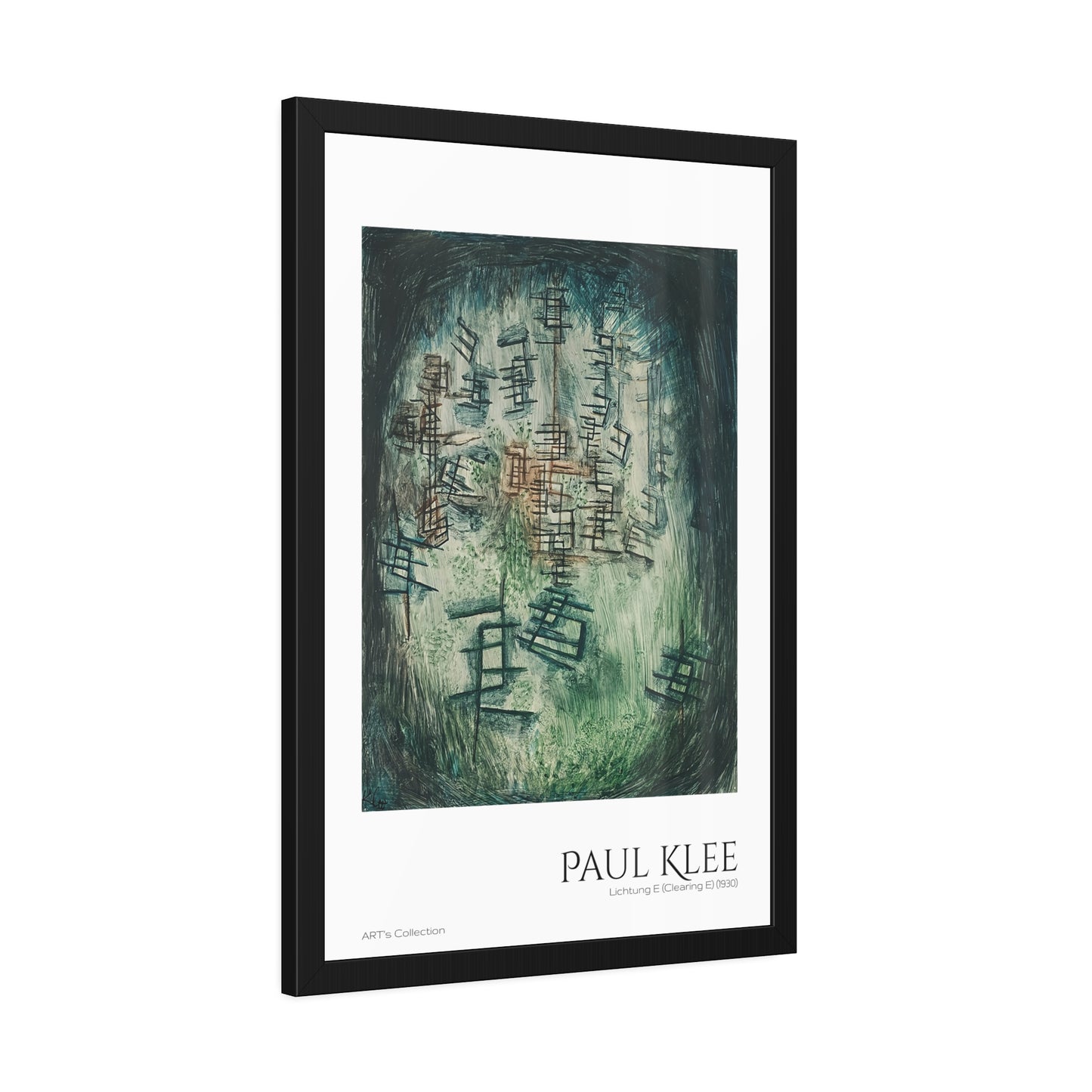Lichtung E (Clearing E) (1930) by Paul Klee / Affiche Encadrée série ART's Collection