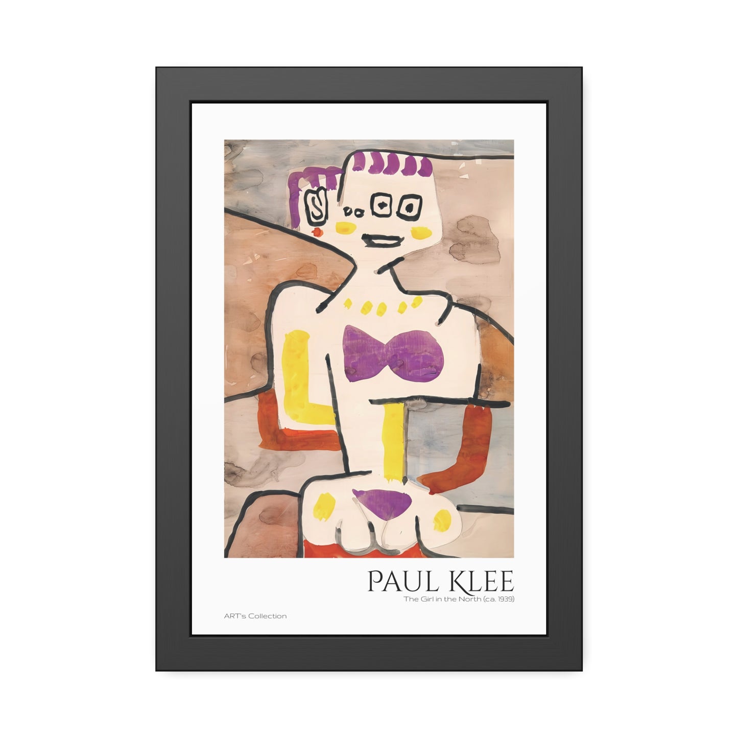 The Girl in the North (ca. 1939) by Paul Klee / Affiche Encadrée série ART's Collection