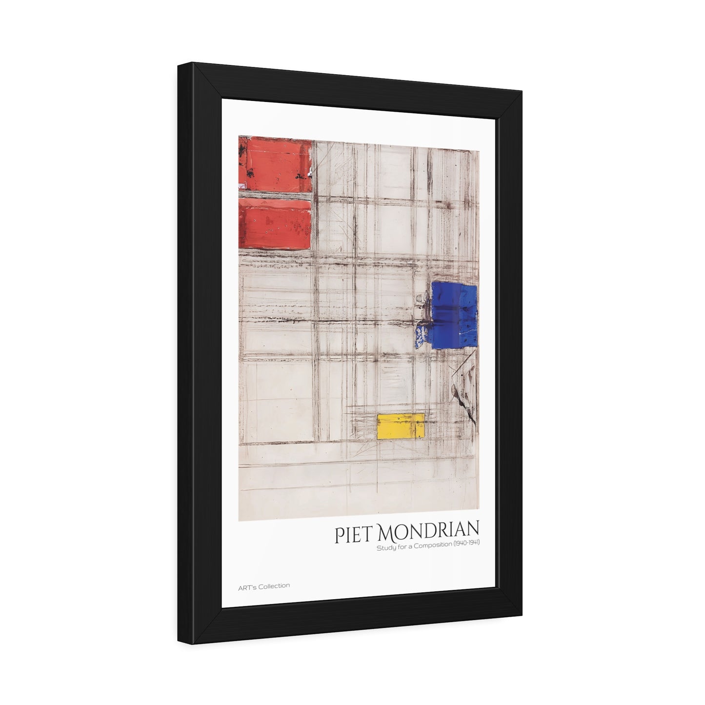 Study for a Composition (1940-1941) by Piet Mondrian / Affiche Encadrée série ART's Collection