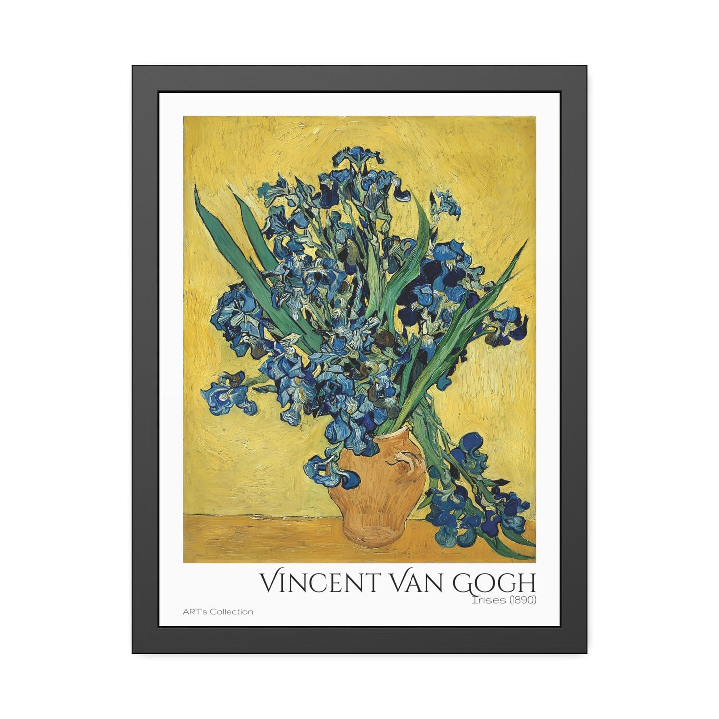 Irises (1890) by Vincent Van Gogh / Affiche Encadrée série ART's Collection