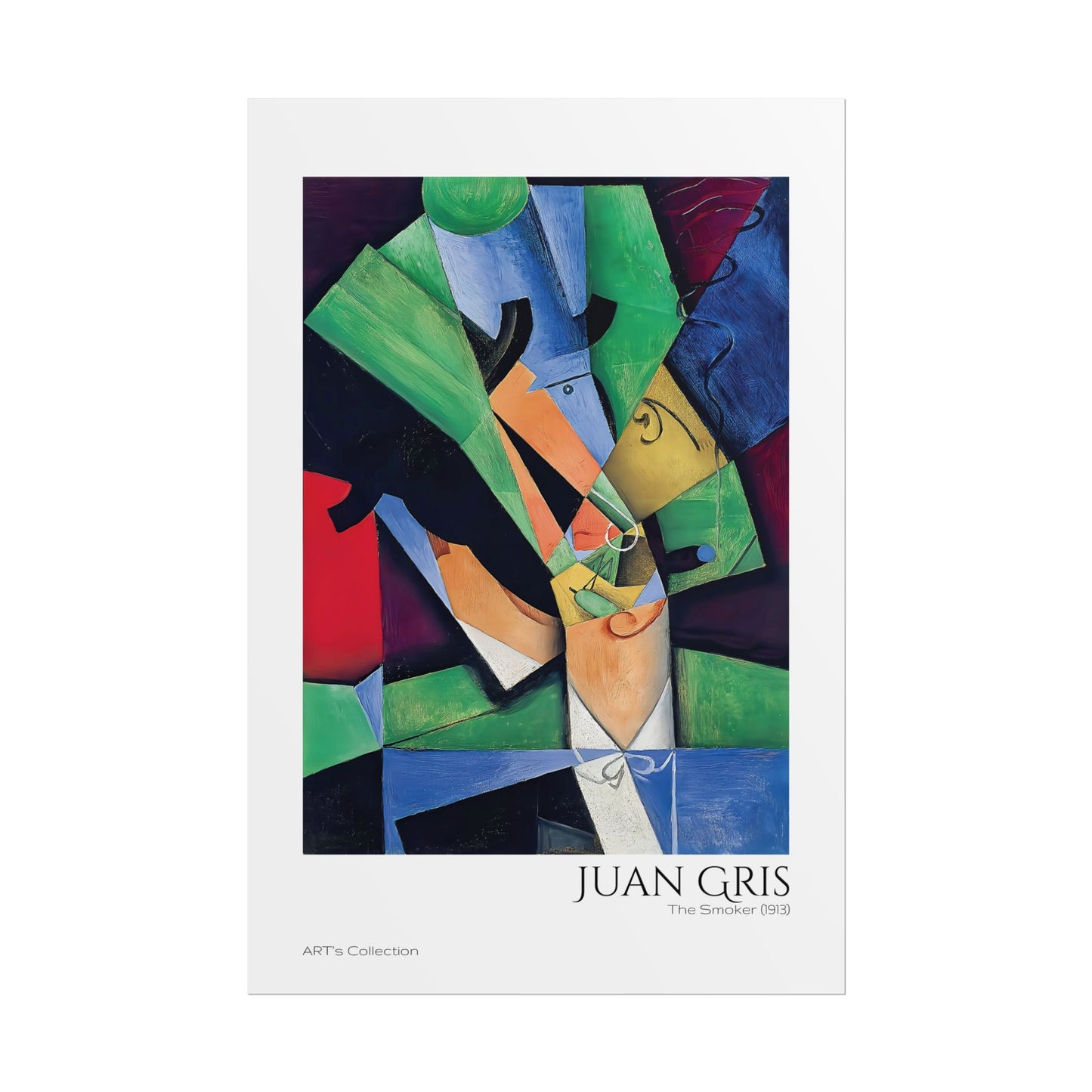 The Smoker (1913) by Juan Gris / Affiche imprimée - Série ART's Collection