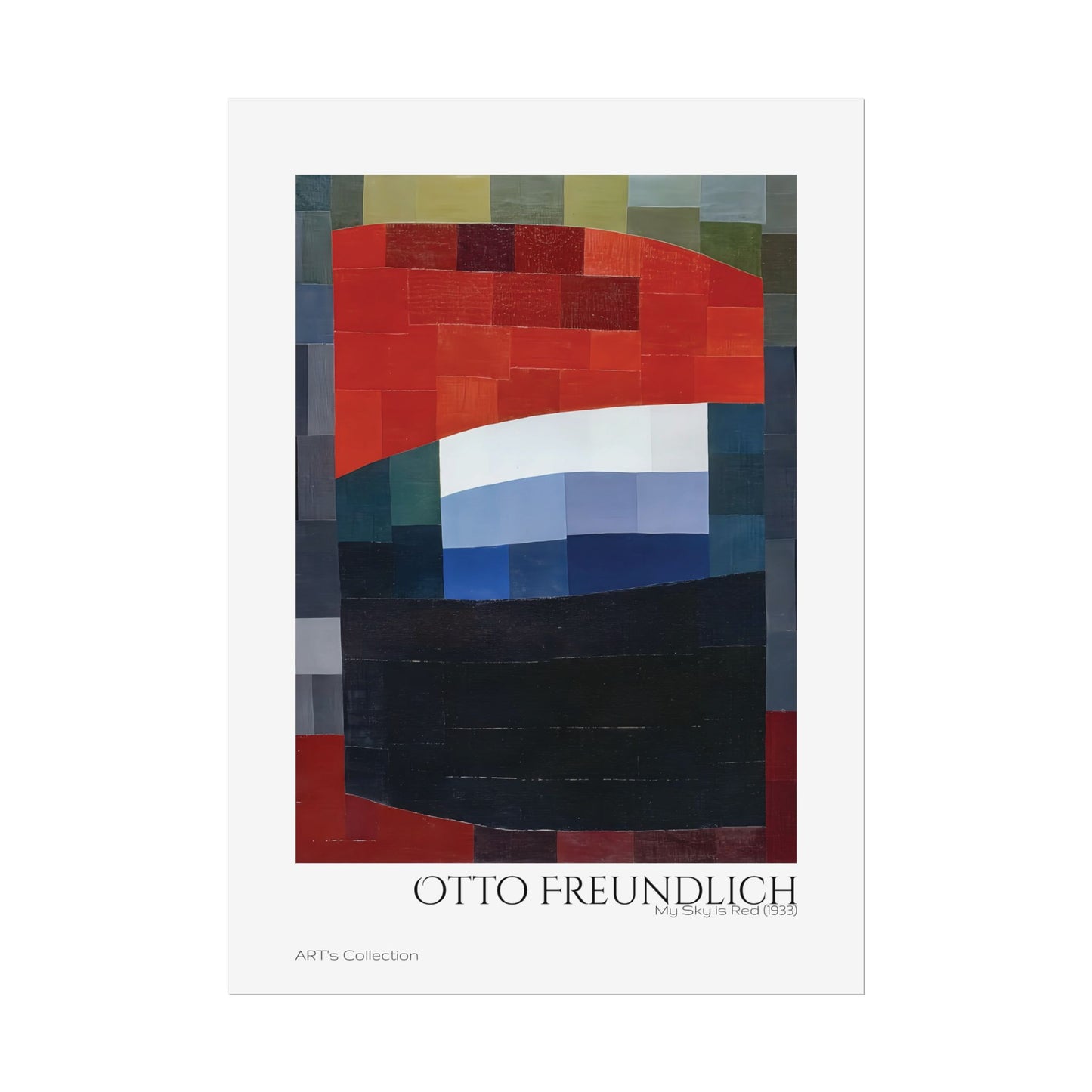 My Sky is Red (1933) by Otto Freundlich / Affiche imprimée - Série ART's Collection