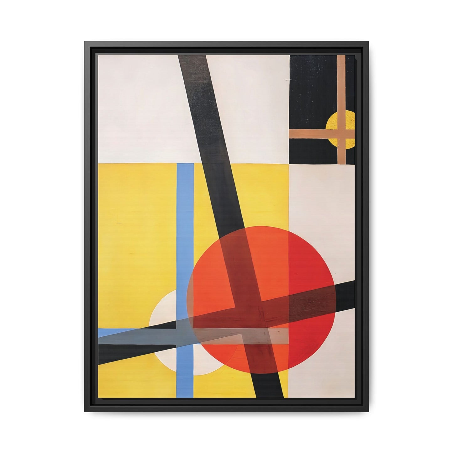 Am 2 (1925) by László Moholy-Nagy / Toile encadrée sur caisse américaine