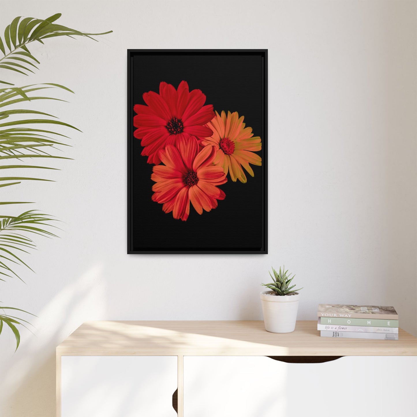 Collection Signature "FLORAL Numéro 1" sur Toile encadrée avec caisse américaine