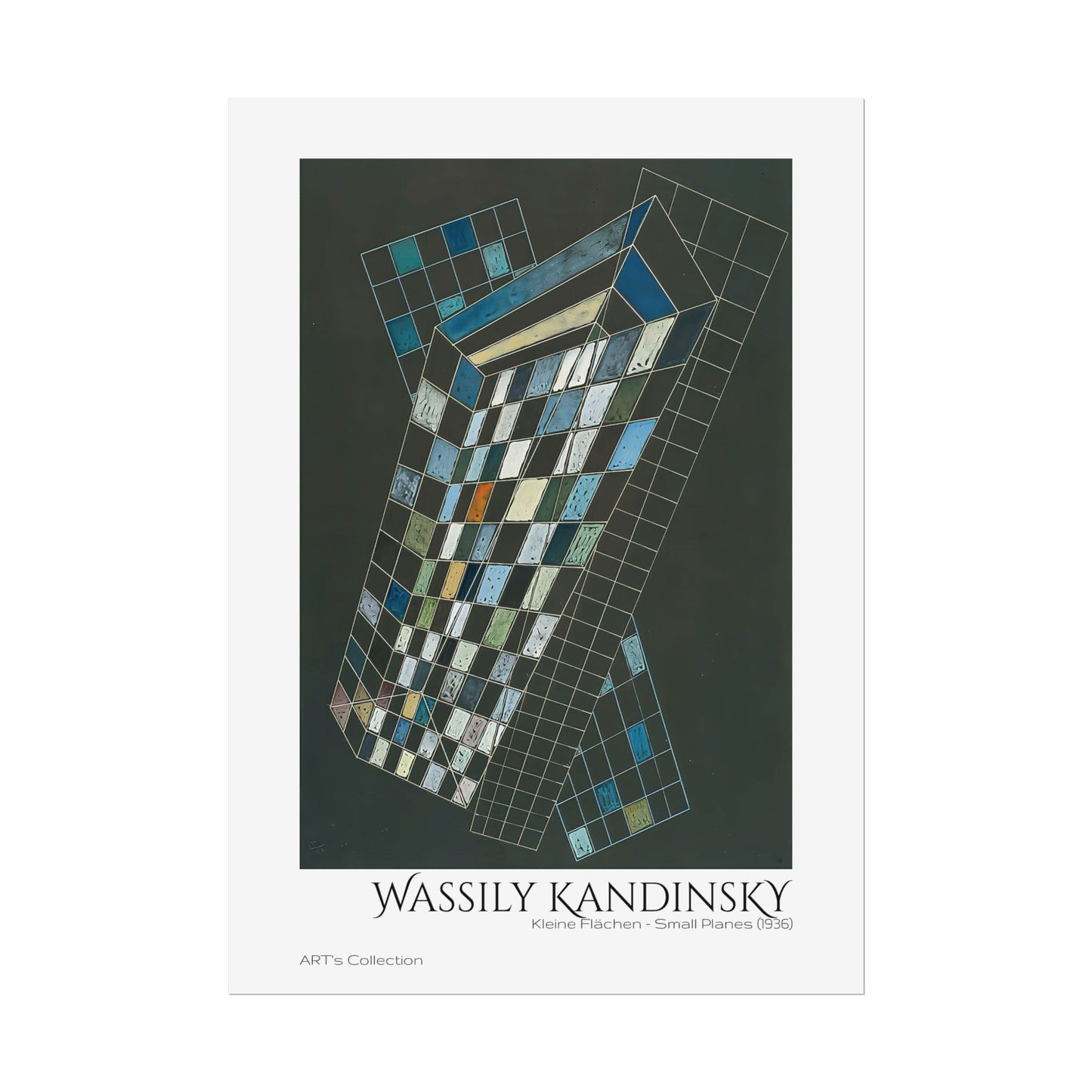 Kleine Flächen - Small Planes (1936) by Wassily Kandinsky / Affiche imprimée - Série ART's Collection