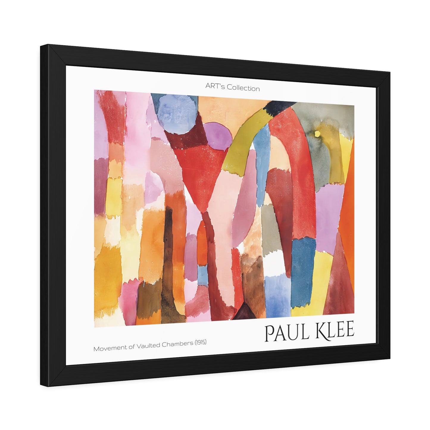 Movement of Vaulted Chambers (1915) by Paul Klee / Affiche Encadrée série ART's Collection