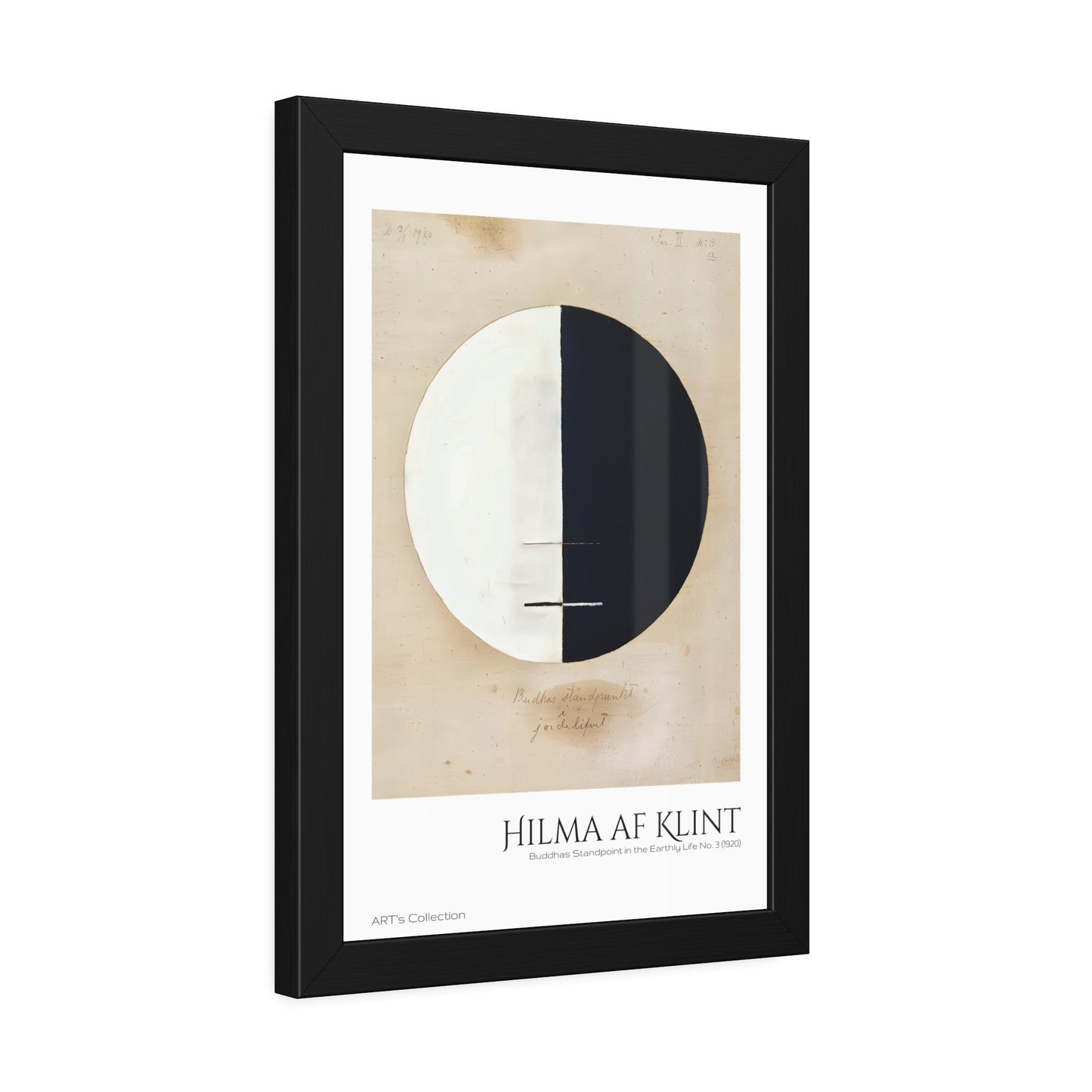 Buddhas Standpoint in the Earthly Life No. 3 (1920) by Hilma af Klint / Affiche Encadrée série ART's Collection