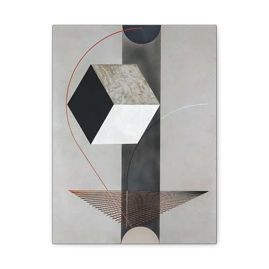 Proun 99 (ca. 1923-1925) by El Lissitzky / Reproduction Fine Art sur Toile / Epaisseur 3.2 cm - 1.25 inch