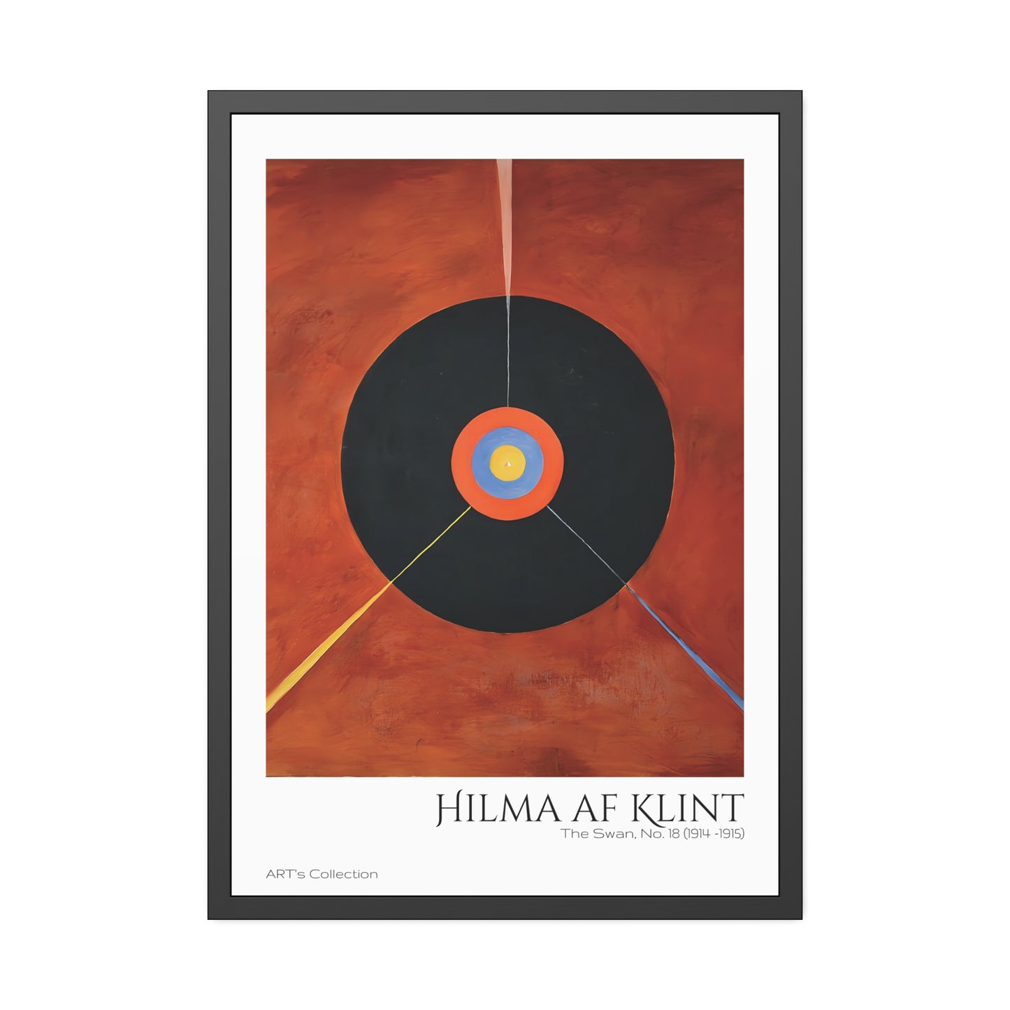 The Swan, No. 18 (1914 -1915) by Hilma af Klint / Affiche Encadrée série ART's Collection