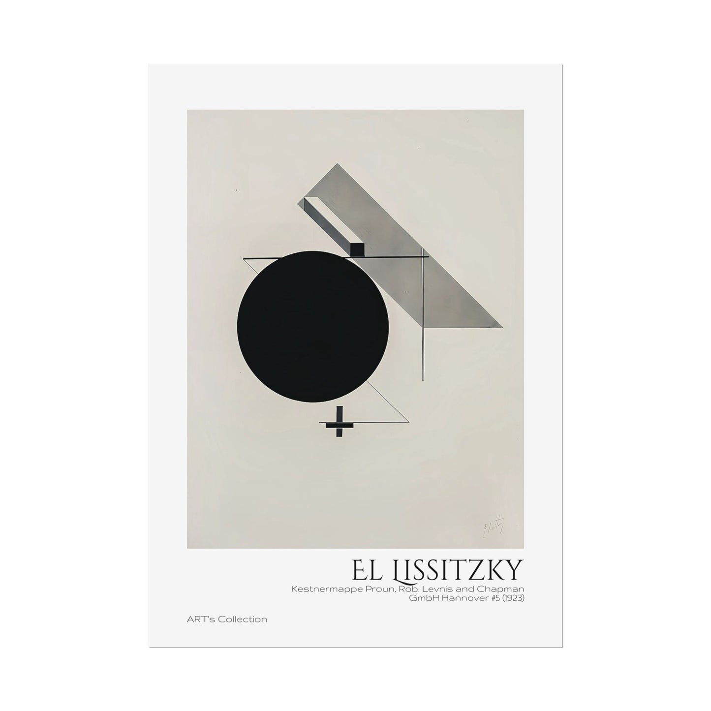 Kestnermappe Proun, Rob. Levnis and Chapman GmbH Hannover #5 (1923) by El Lissitzky / Affiche imprimée - Série ART's Collection