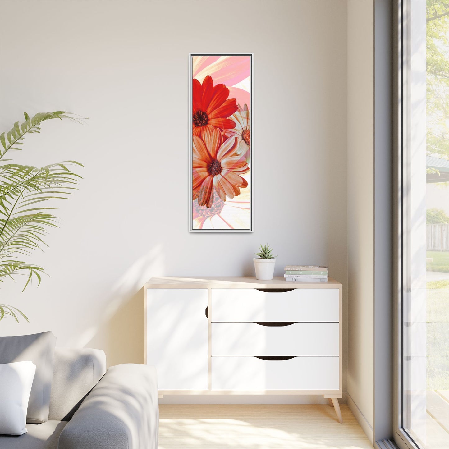 Collection Signature "FLORAL Numéro 18" sur Toile encadrée avec caisse américaine