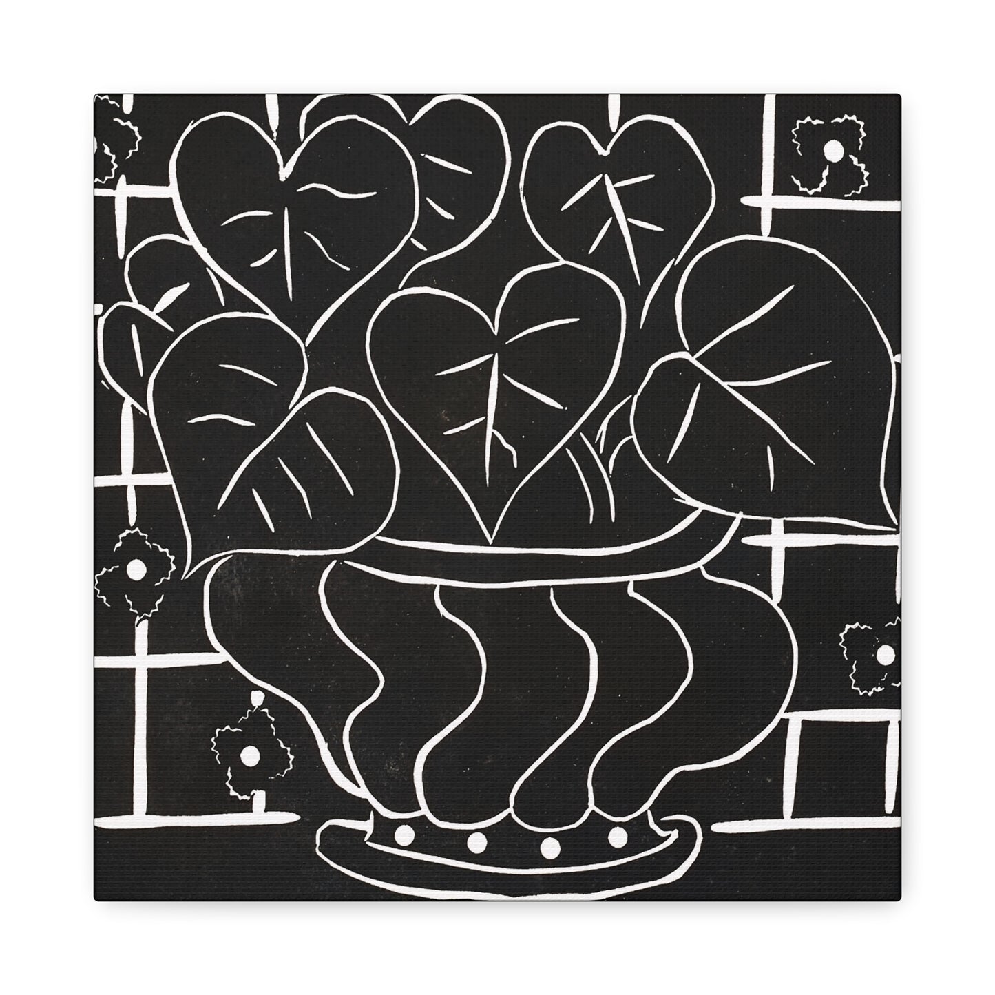 Corbeille de bégonias I (1938) by Henri Matisse / Reproduction Fine Art sur Toile / Large Epaisseur 3.2 cm - 1.25 inch