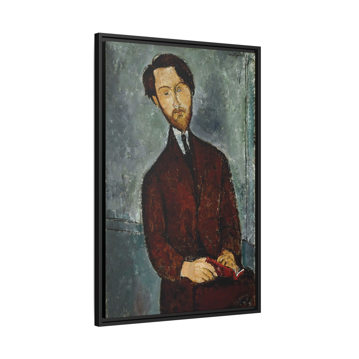 Léopold Zborowski (1911-1920) by Amedeo Modigliani / Toile encadrée sur caisse américaine