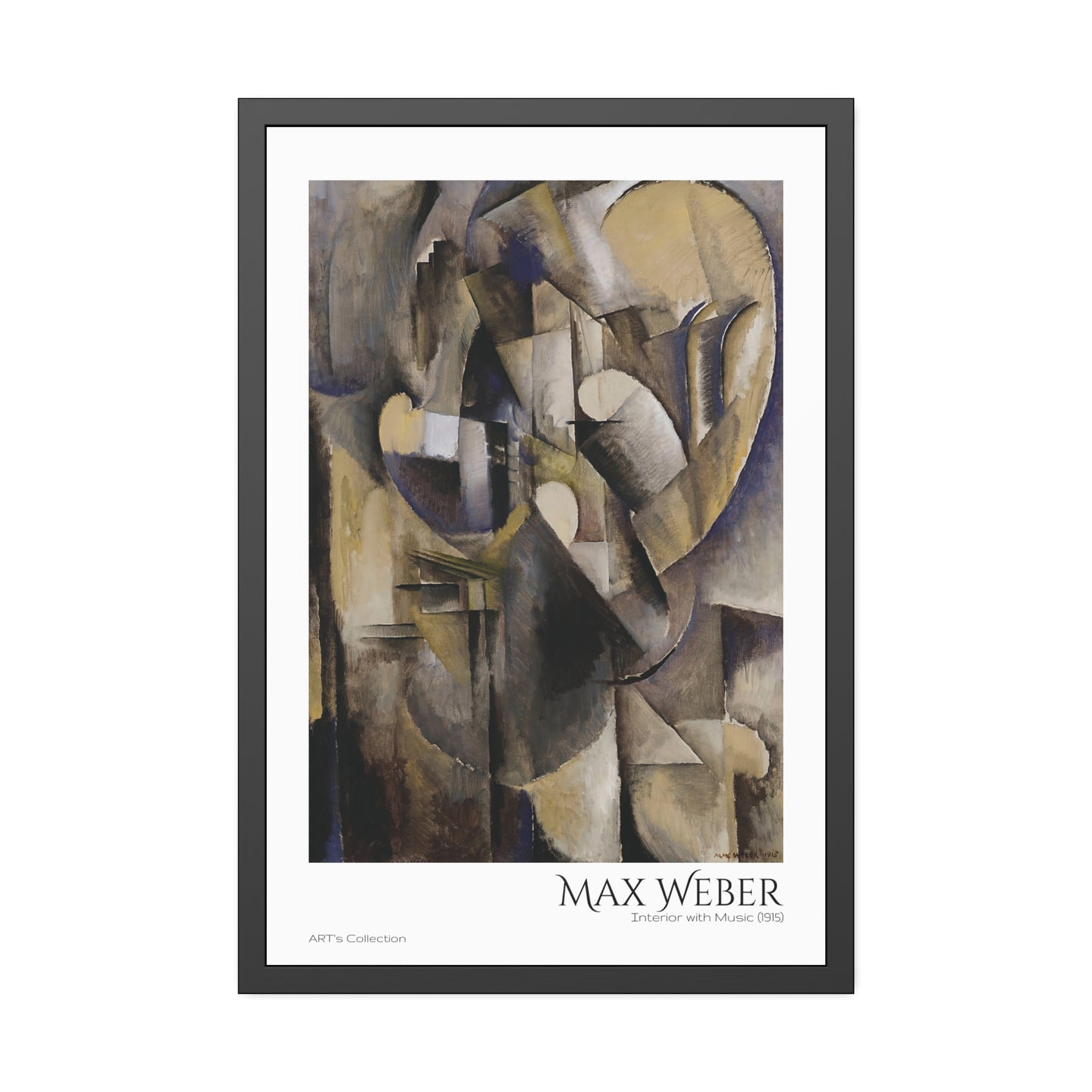 Interior with Music (1915) by Max Weber / Affiche Encadrée série ART's Collection