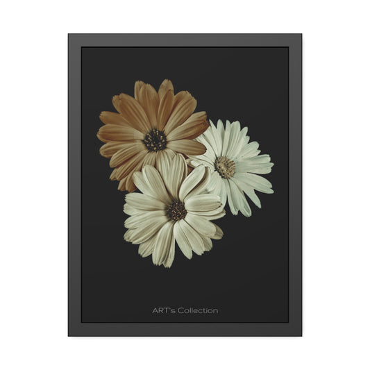 Collection Signature "FLORAL Numéro 3" sur Affiche Encadrée série ART's Collection