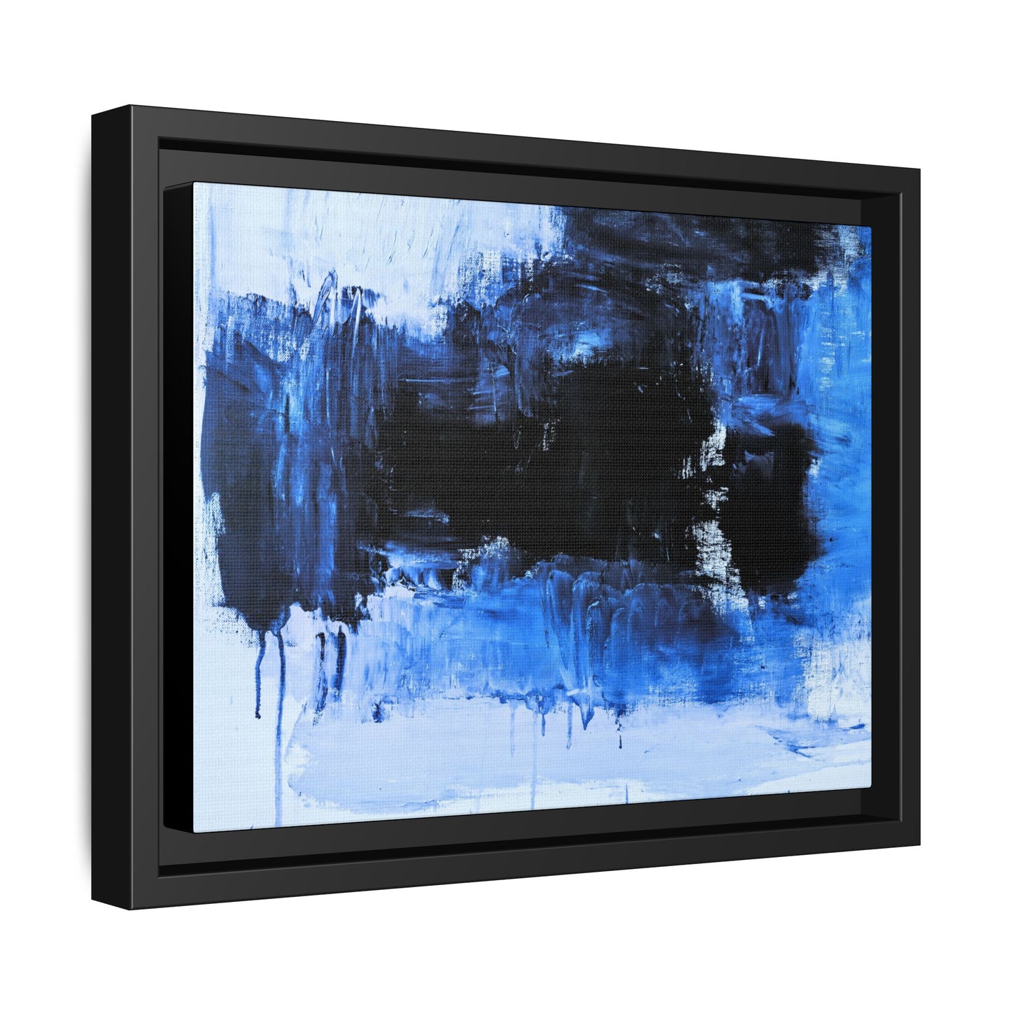 Tableau Beaux Arts Black Ocean "Série Sign Collections" / Toile encadrée sur caisse américaine