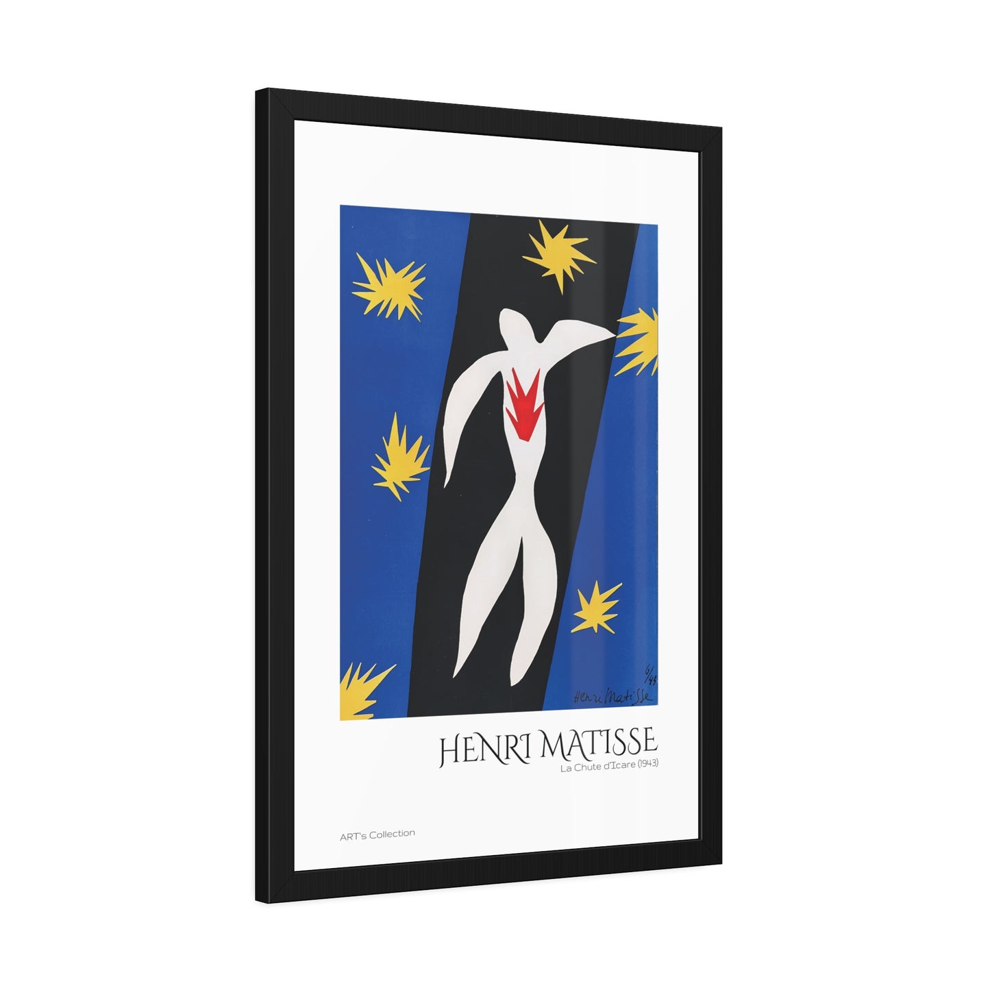 La Chute d'Icare (1943) by Henri Matisse / Affiche Encadrée série ART's Collection