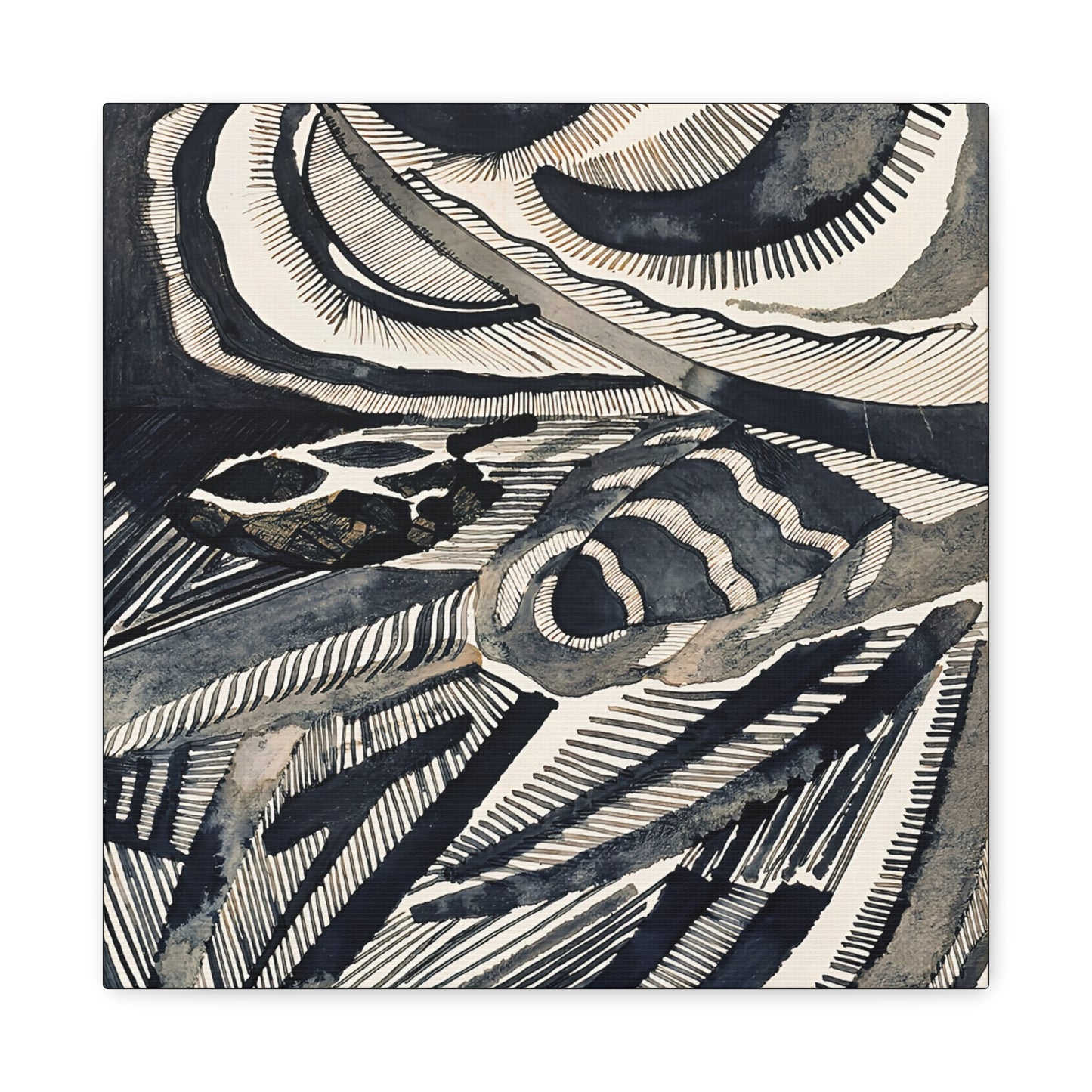 Landschaft (1918) by Otto Freundlich / Reproduction Fine Art sur Toile / Epaisseur 3.2 cm - 1.25 inch