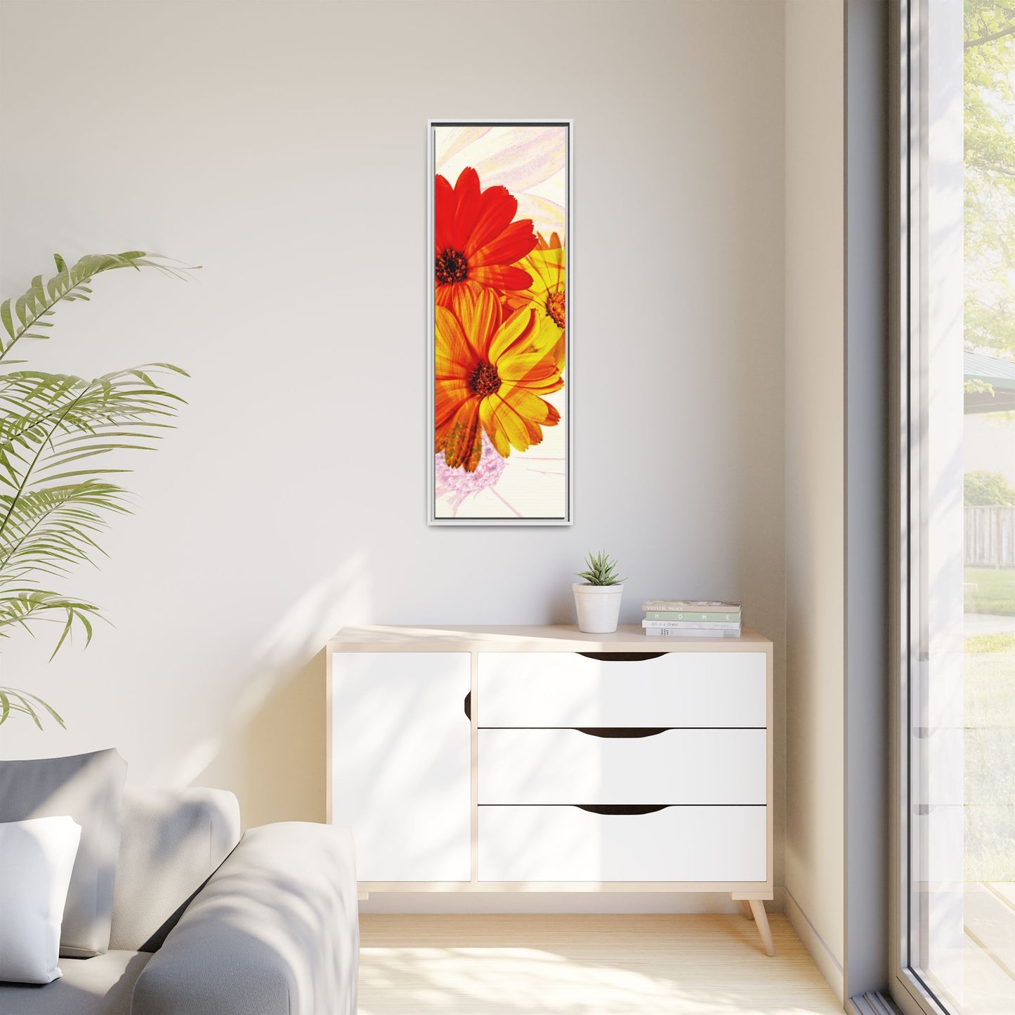 Collection Signature "FLORAL Numéro 19" sur Toile encadrée avec caisse américaine