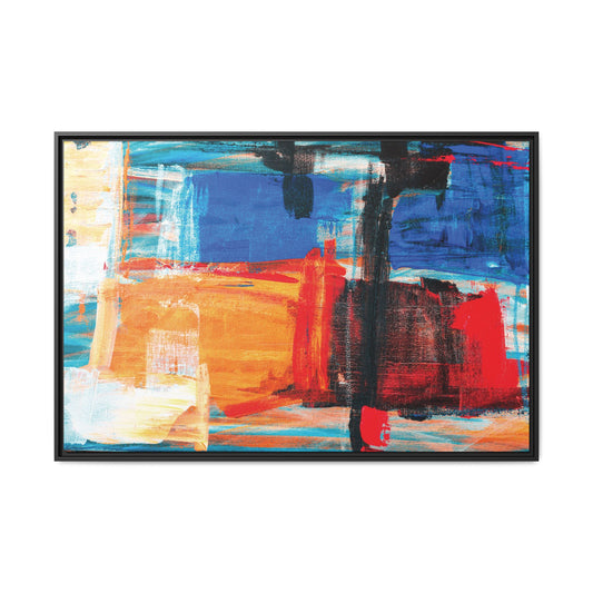 Tableau Graphic Mandarin "Série Sign Collections" / Toile encadrée sur caisse américaine