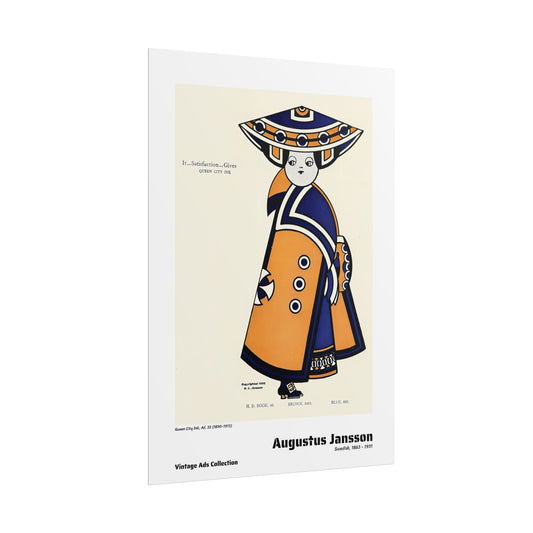 Queen City Ink, Ad. 32 (1890-1913) by Augustus Jansson / Affiche imprimée - Série Vintage Ads Collection