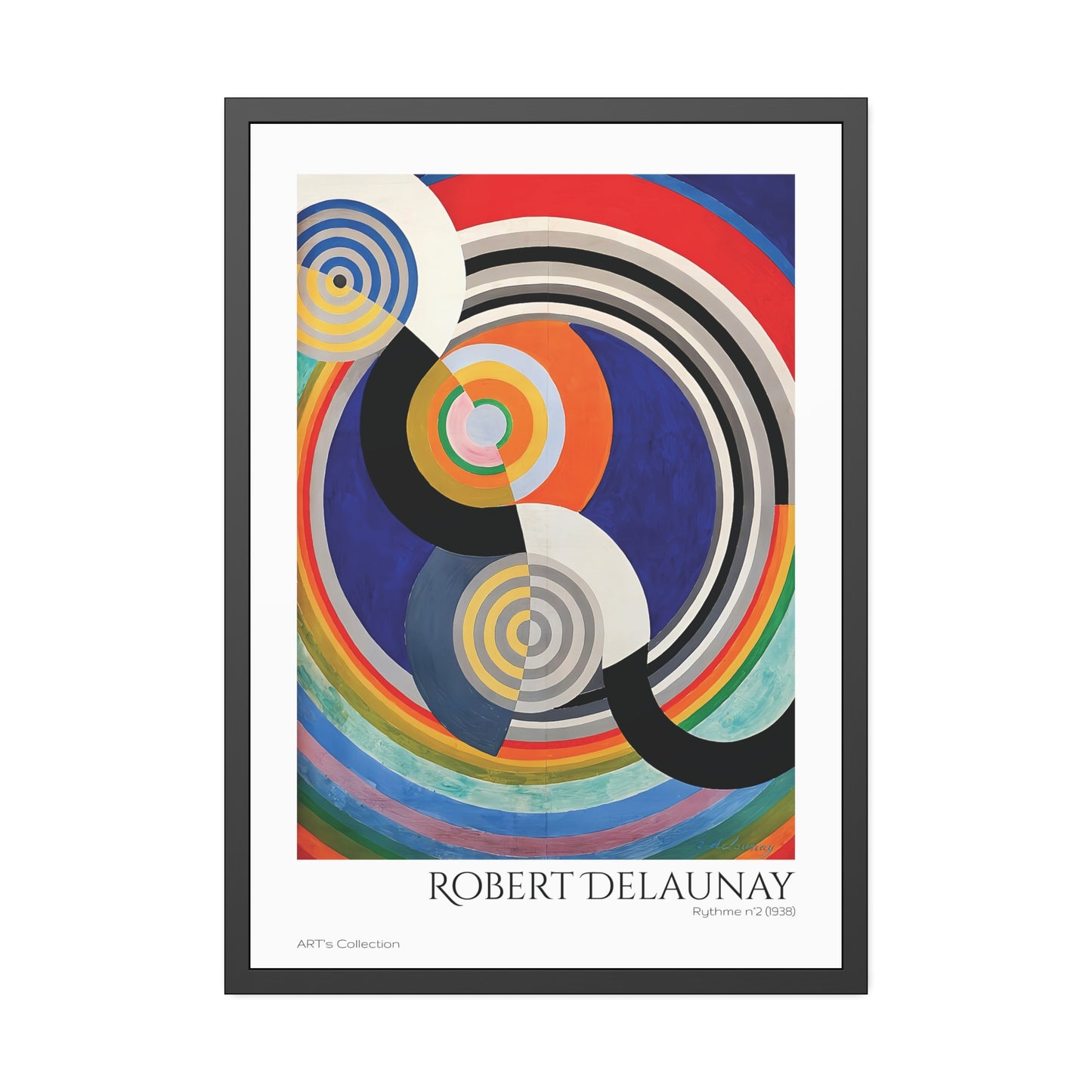 Rythme N.2 (1938) by Robert Delaunay / Affiche Encadrée série ART's Collection